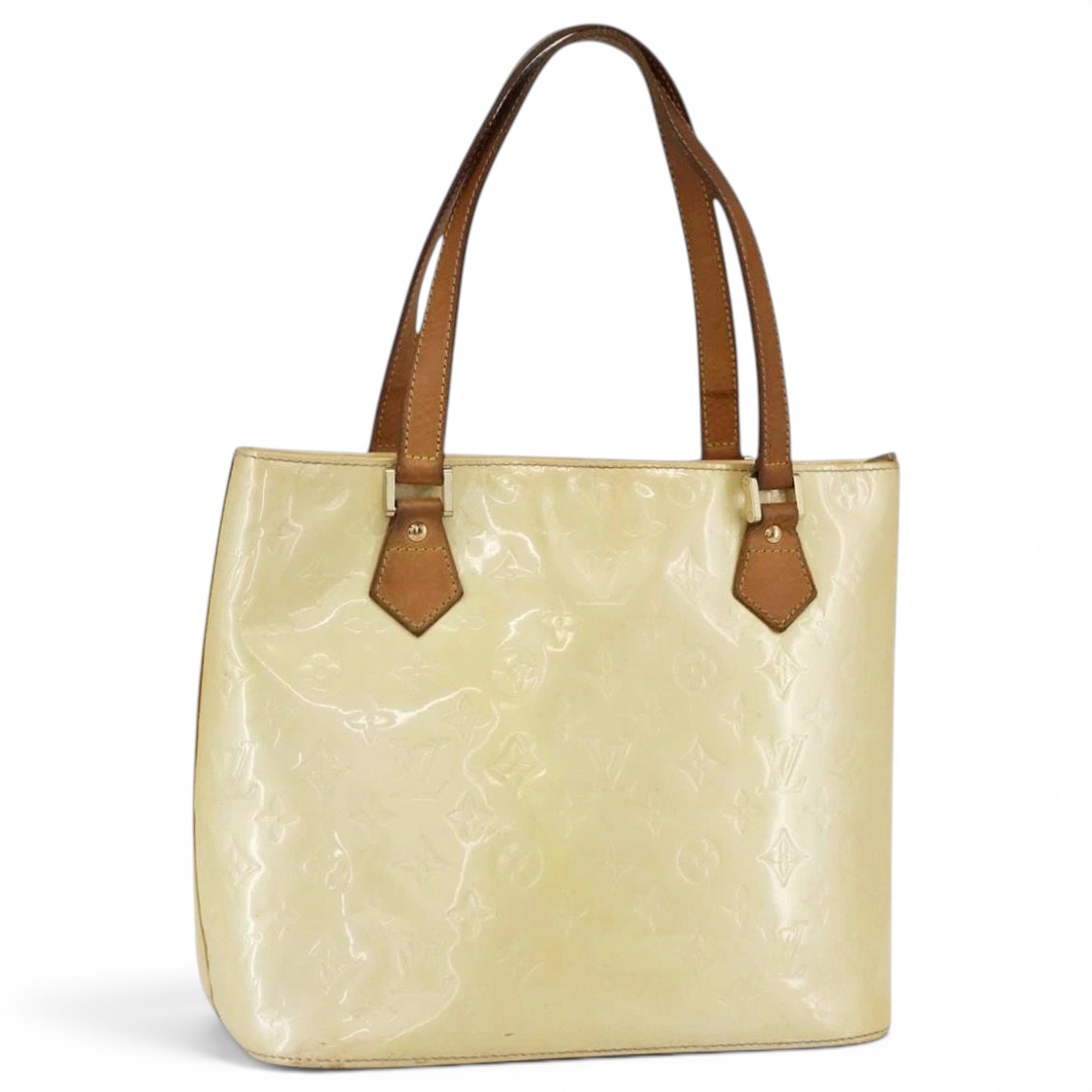 Patent leather handbag
