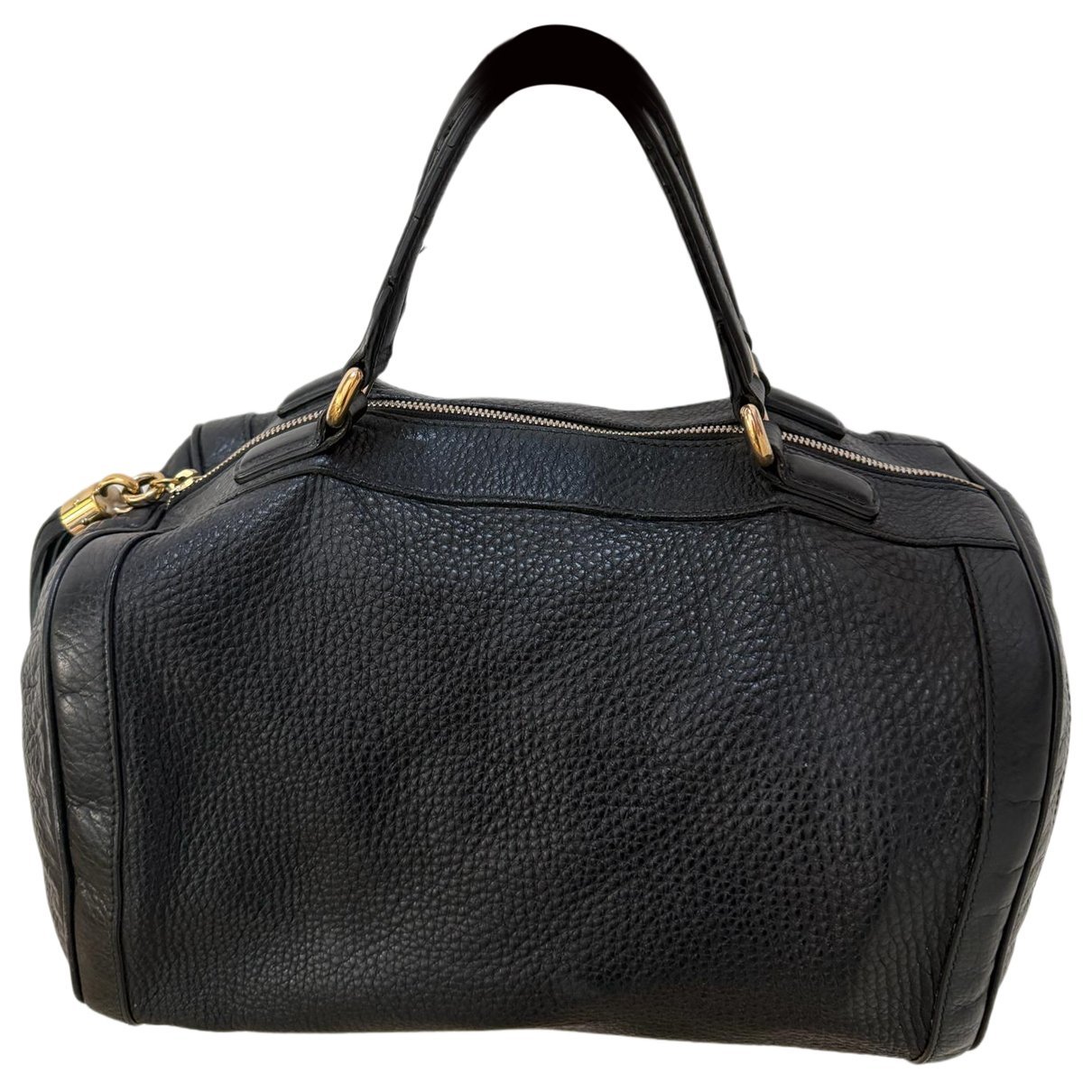 Soho leather bowling bag