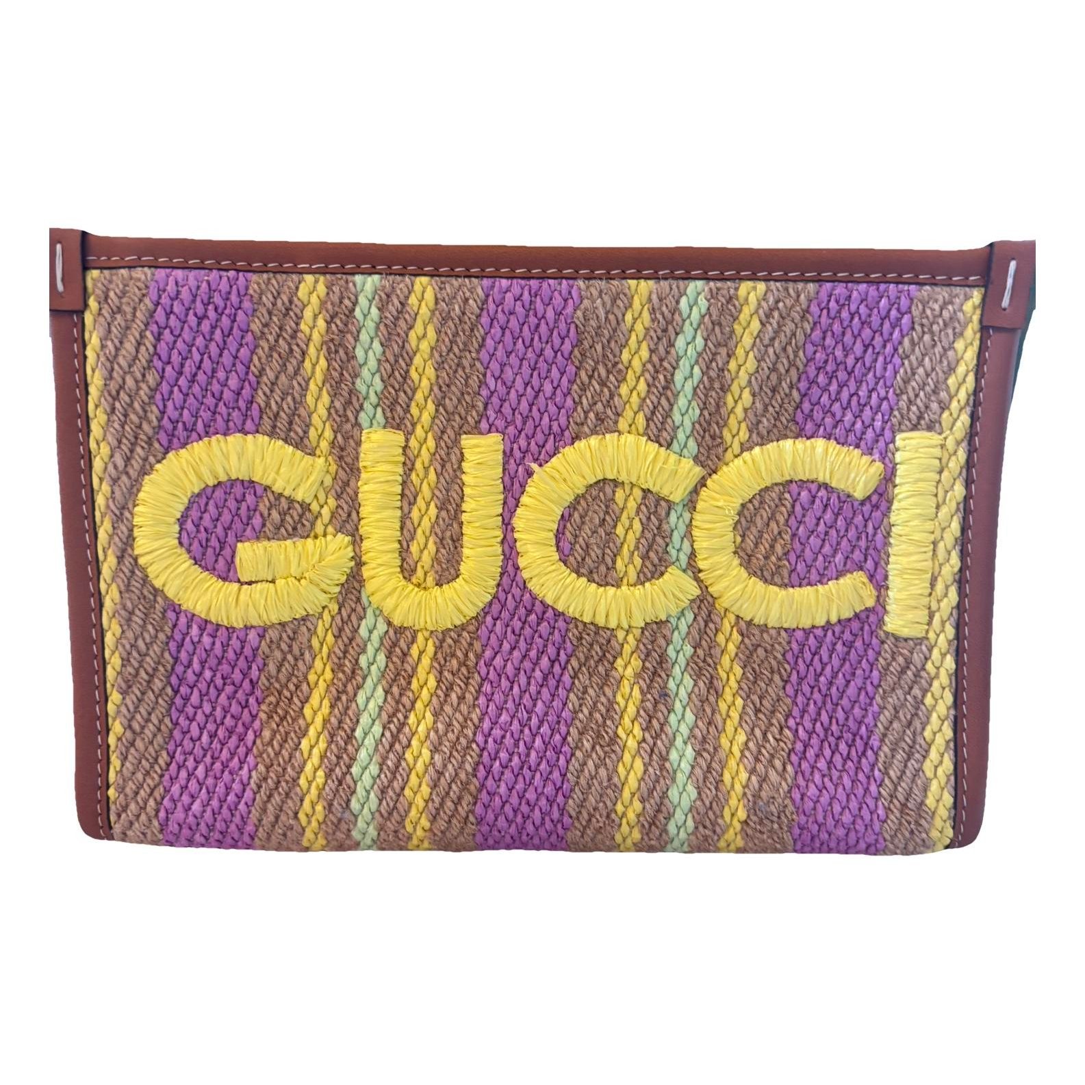 Tweed clutch bag