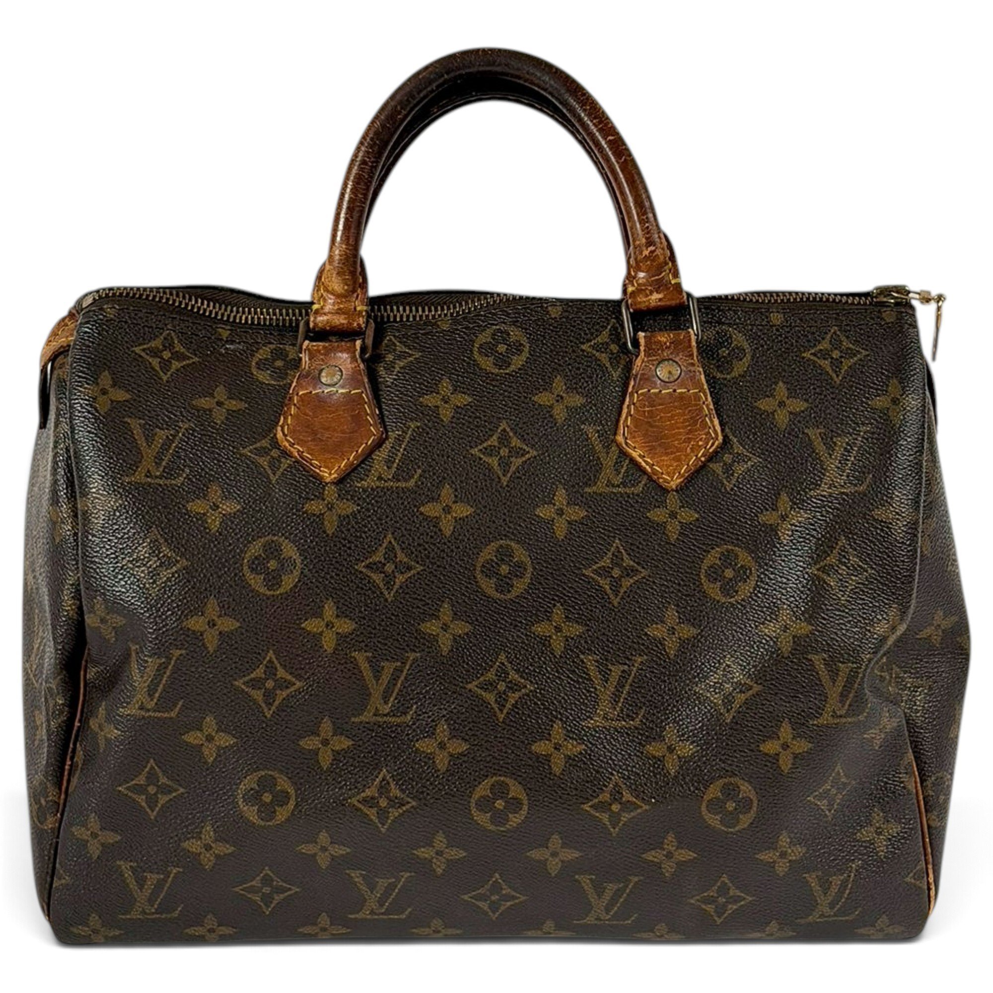 Speedy leather handbag