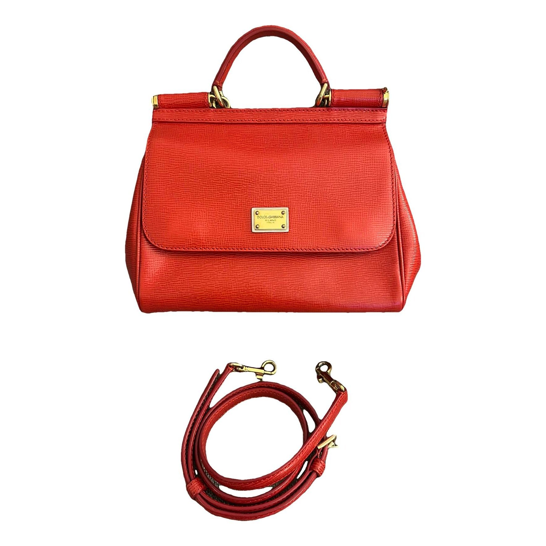 Dolce & Gabbana Sicily leather handbag