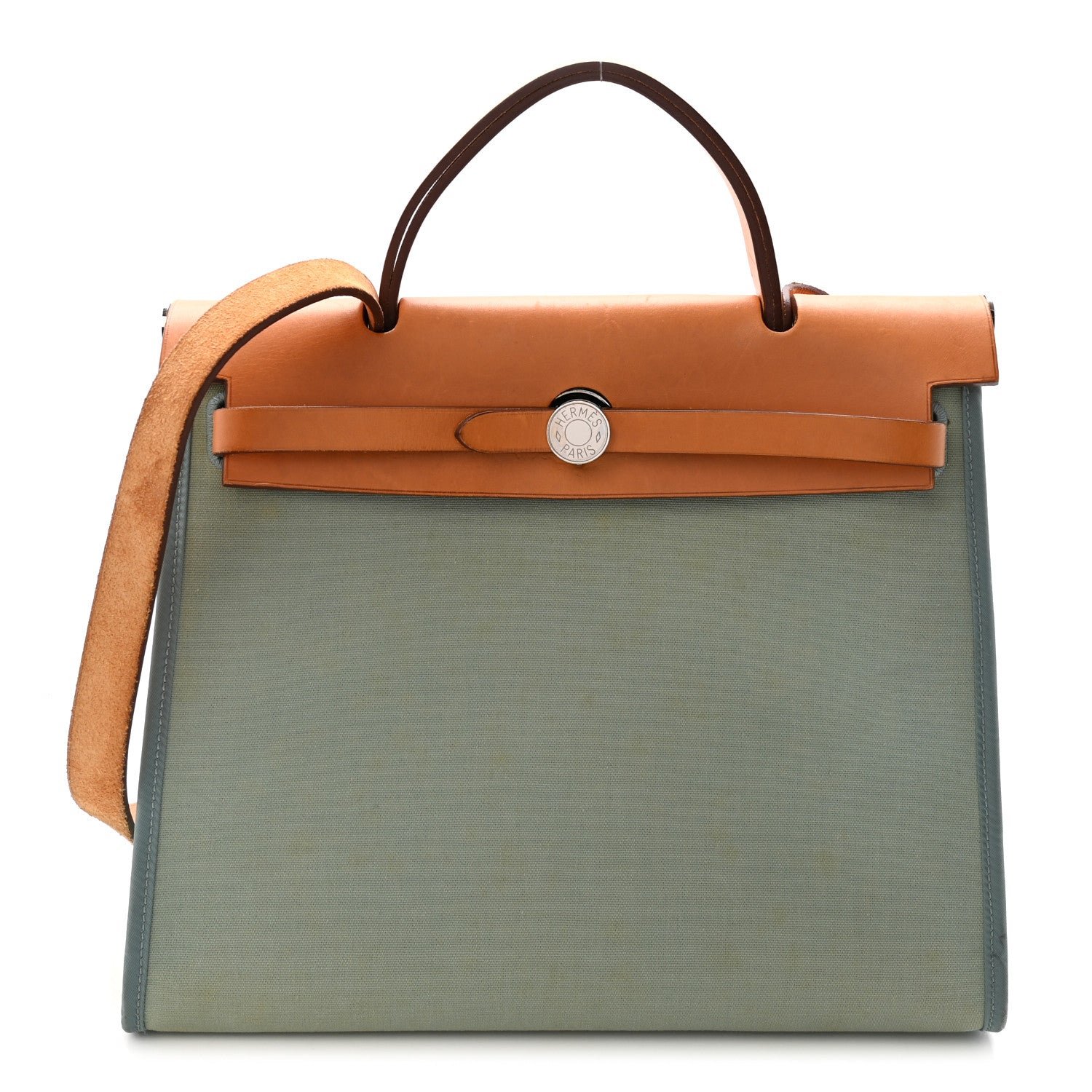 Hermes Hermes Vache Hunter Toile Herbag Zip 31 PM