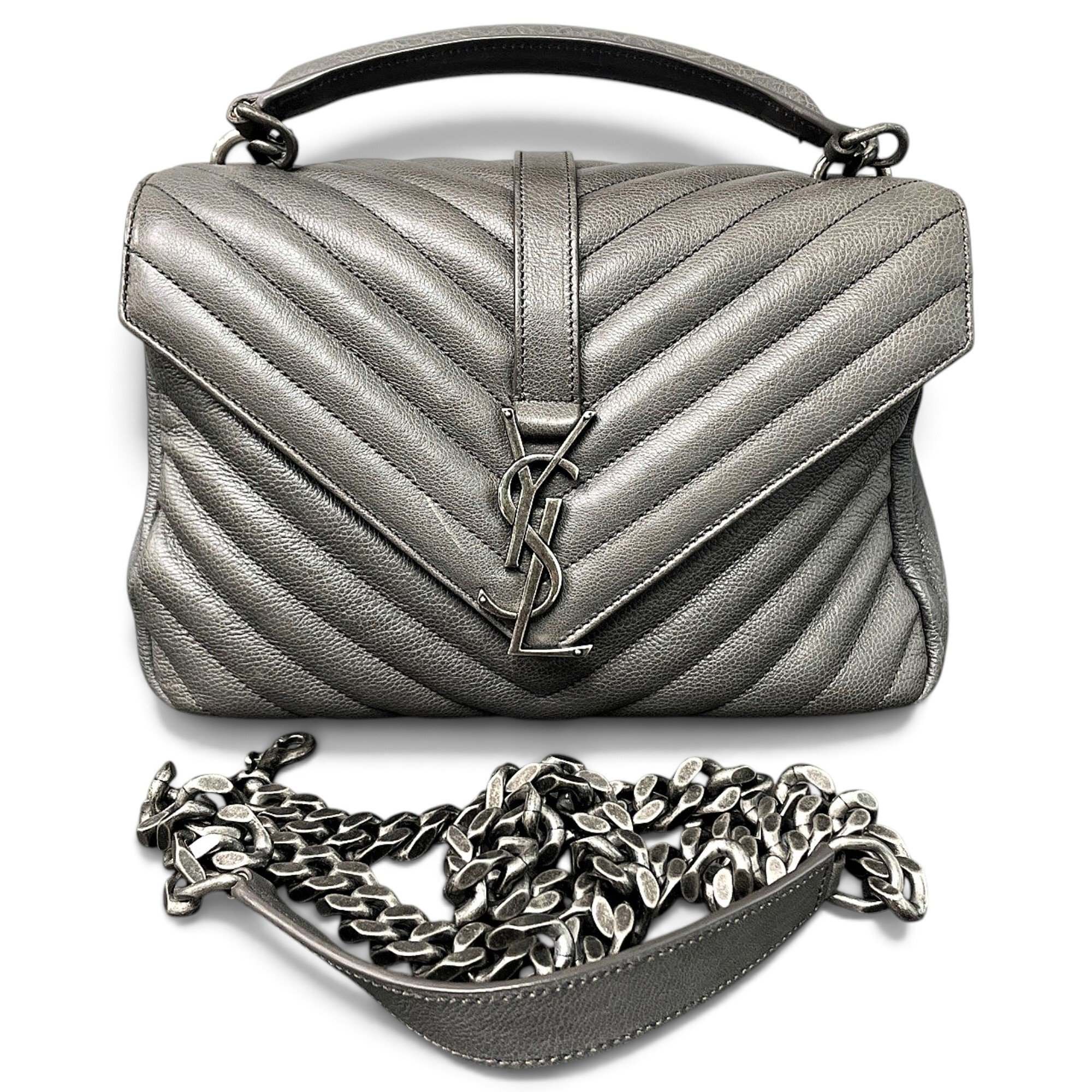 Collége monogramme leather handbag