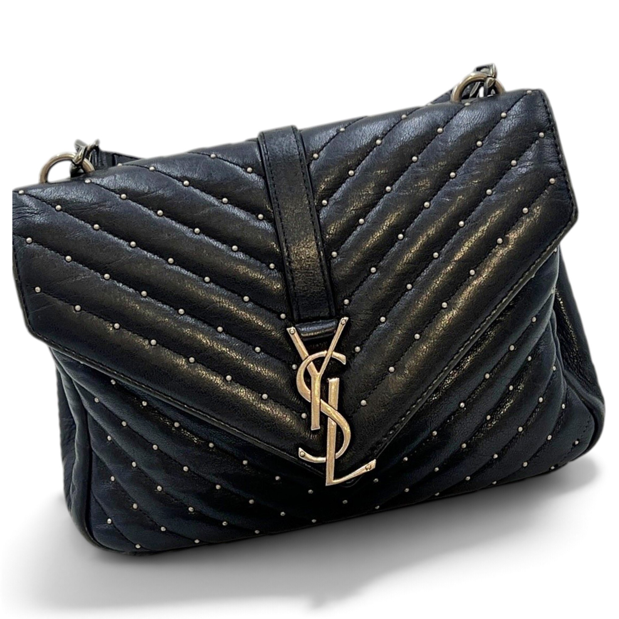 Collége monogramme leather handbag