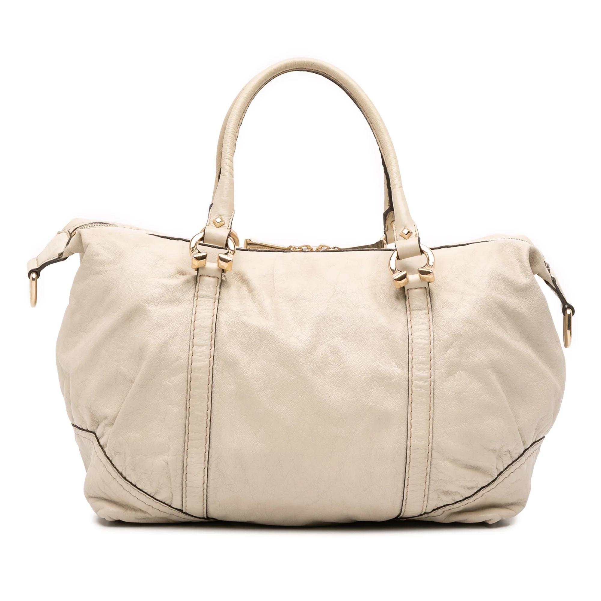 Boston pony-style calfskin handbag
