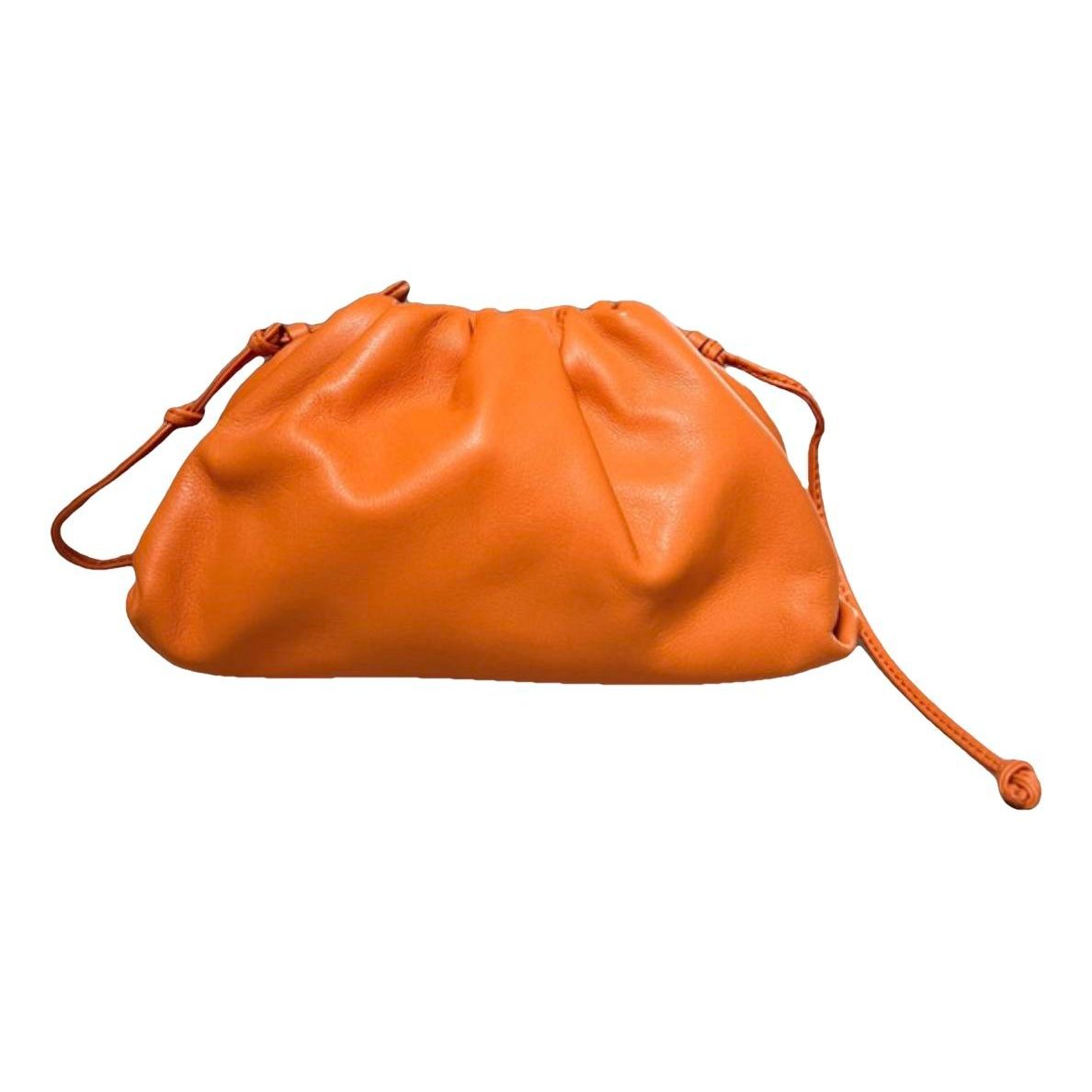 Pouch leather crossbody bag