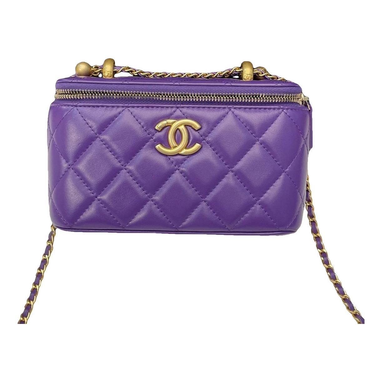 Vanity leather handbag