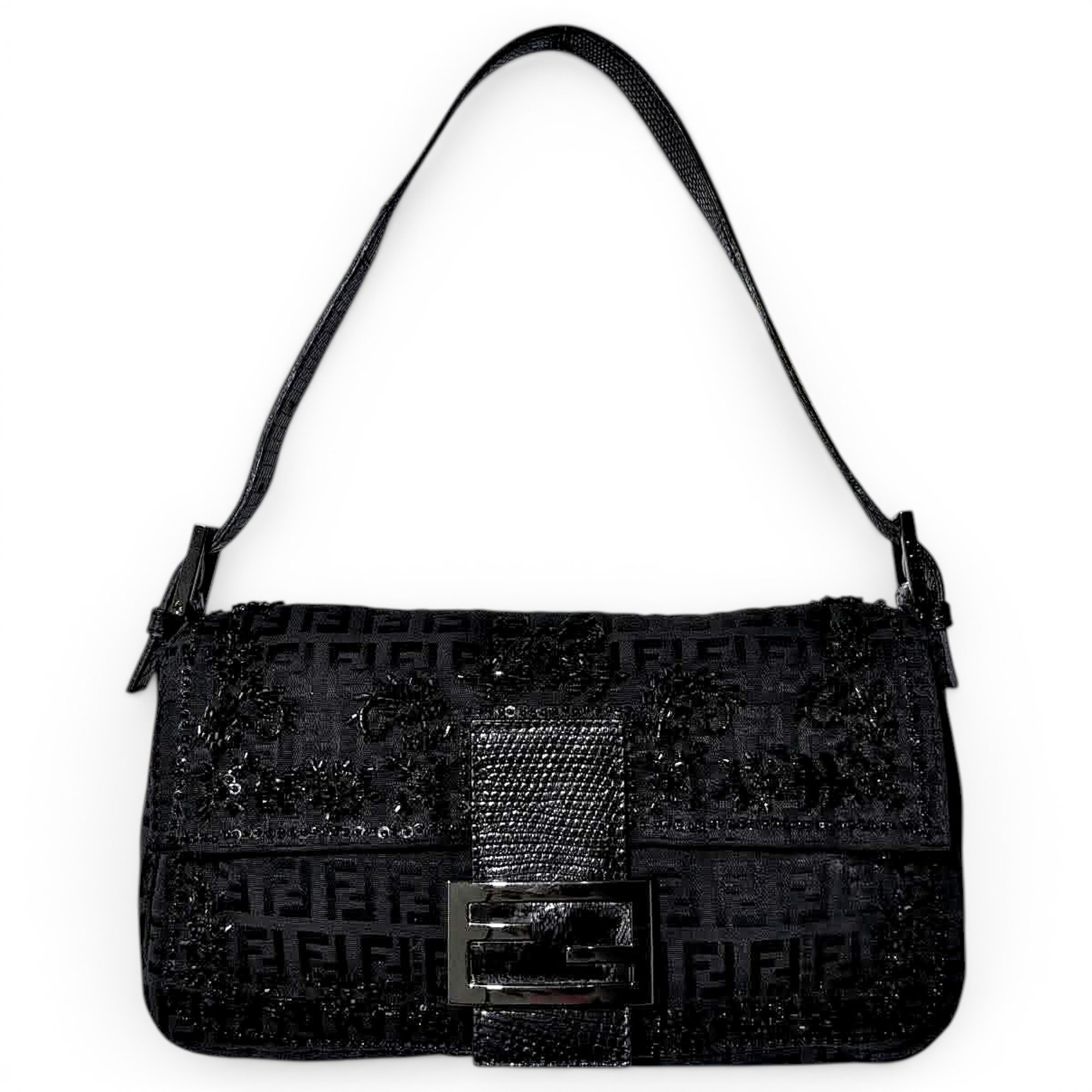 Baguette leather handbag