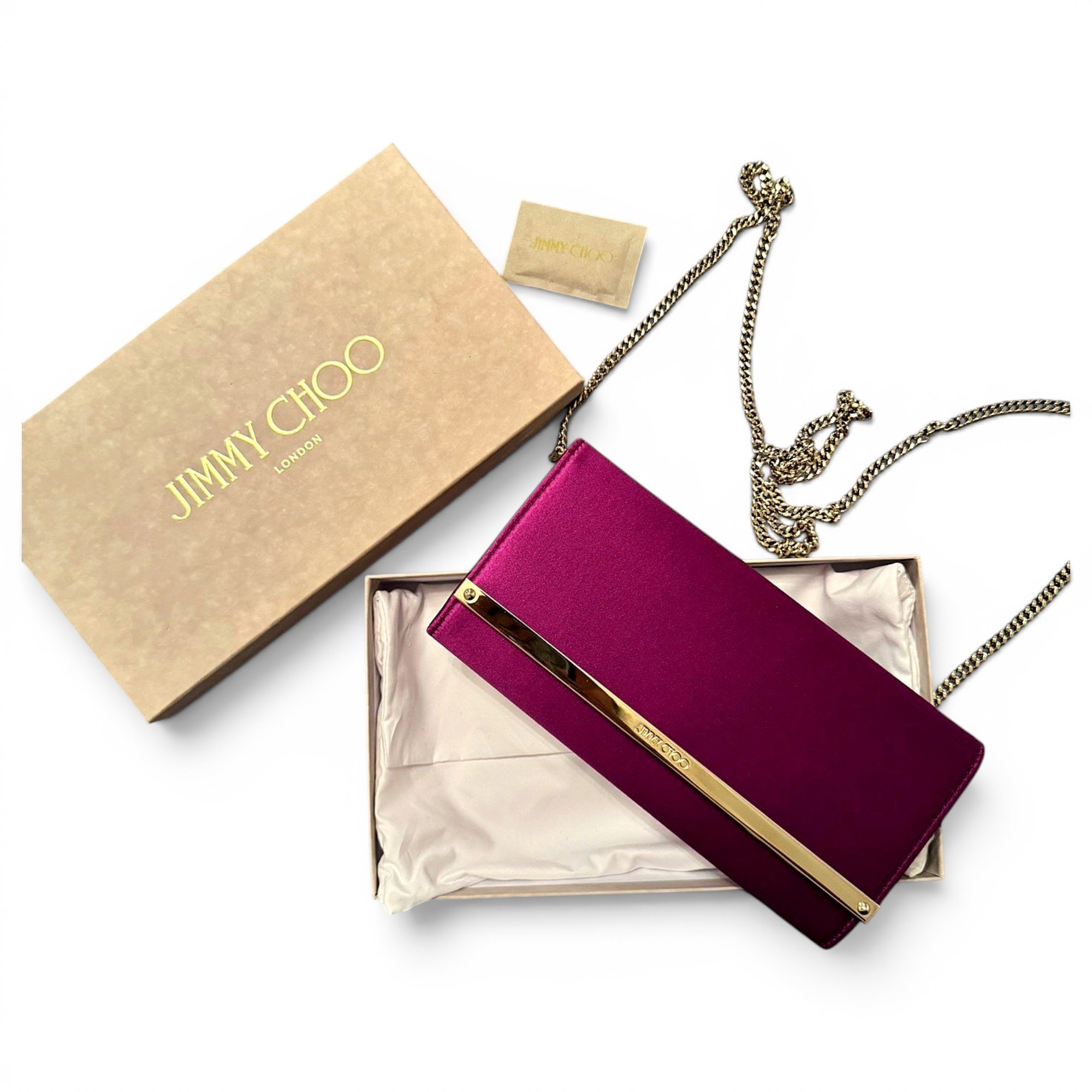 Silk clutch bag