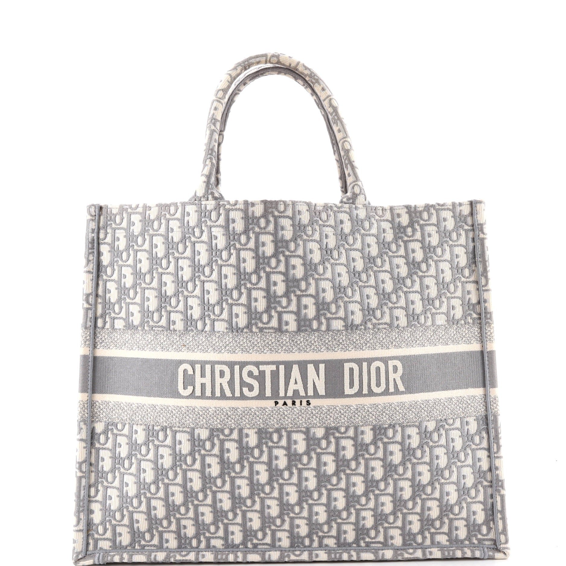 Book Tote Oblique Canvas Large