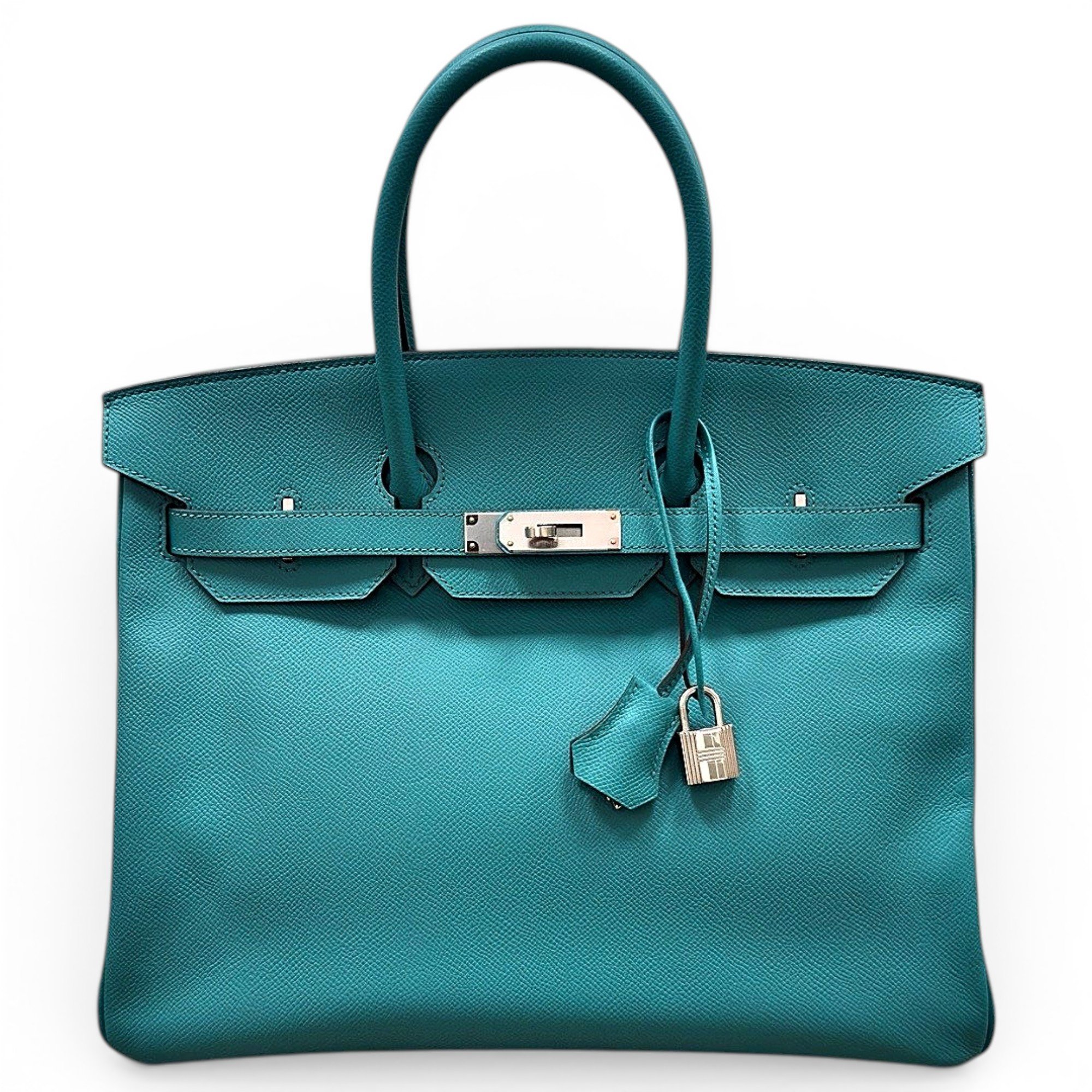 Hermes Birkin 35 Handbag Vert Verone Epsom Leather