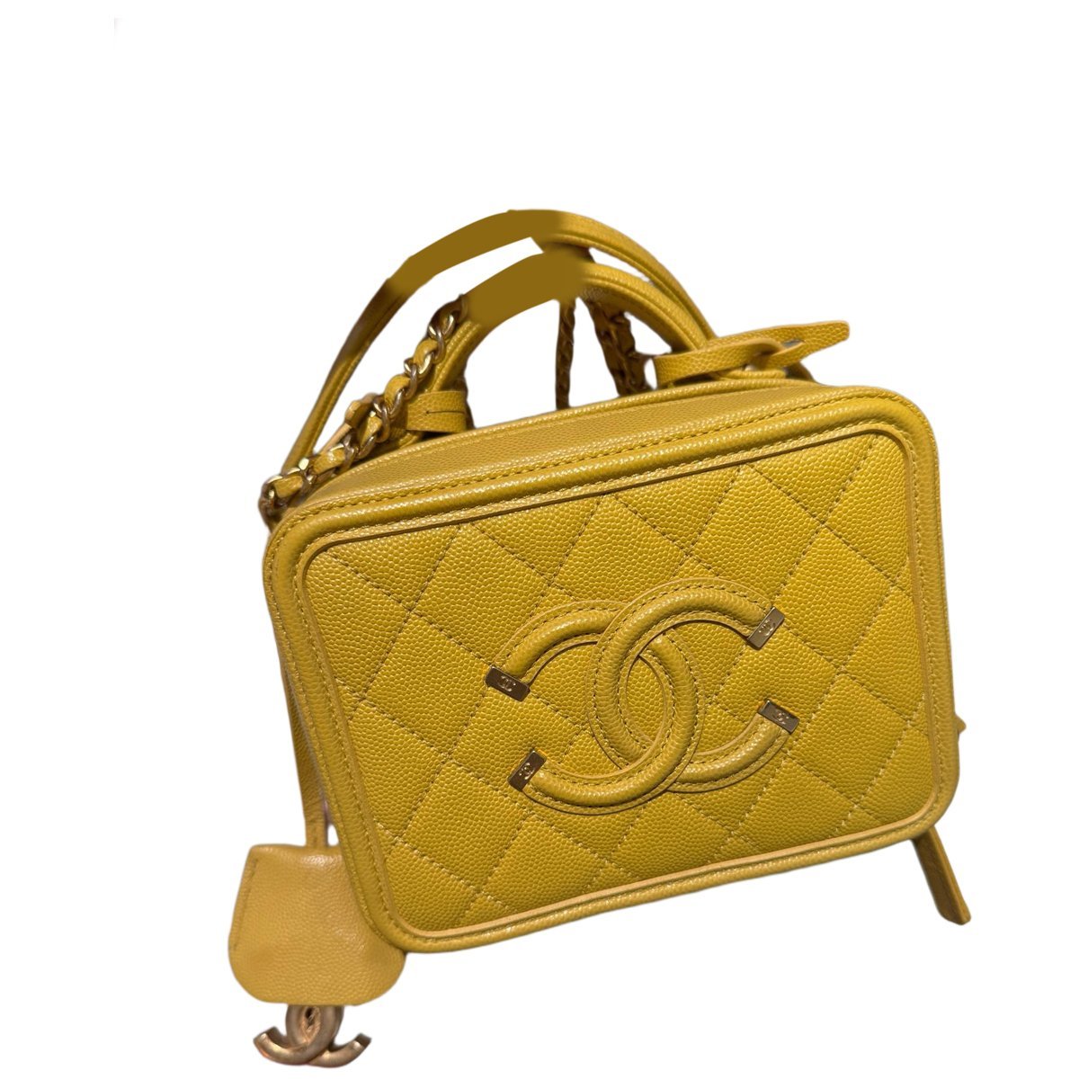 Vanity leather handbag