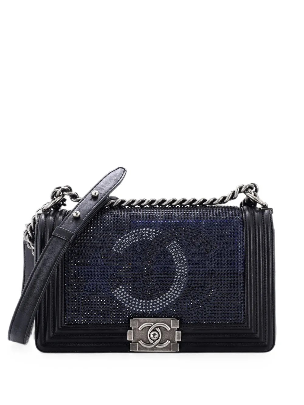 Paris-Dallas Boy Flap Bag Limited Edition Metallized Strass Old Medium shoulder bag