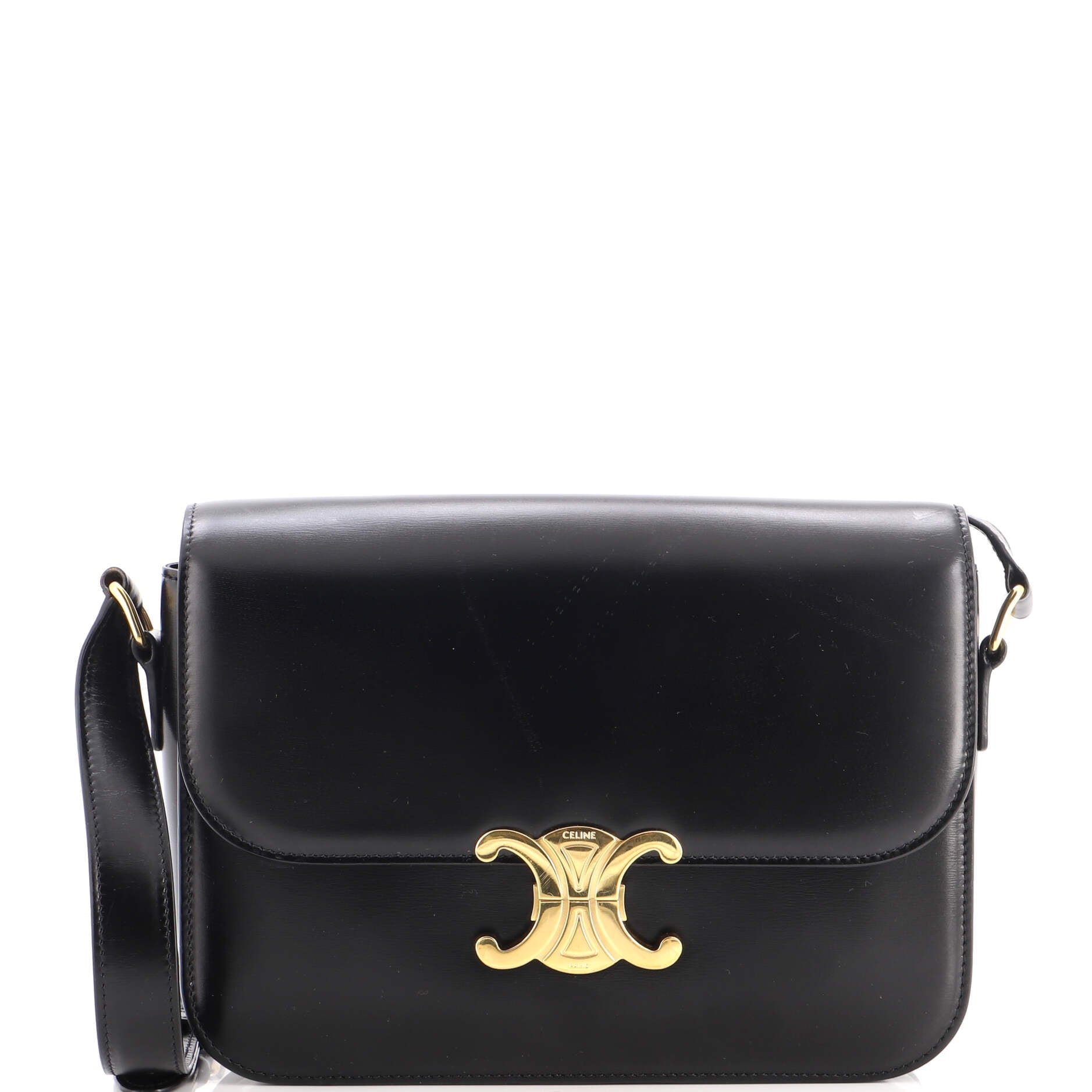 Triomphe Shoulder Bag Smooth Calfskin Medium