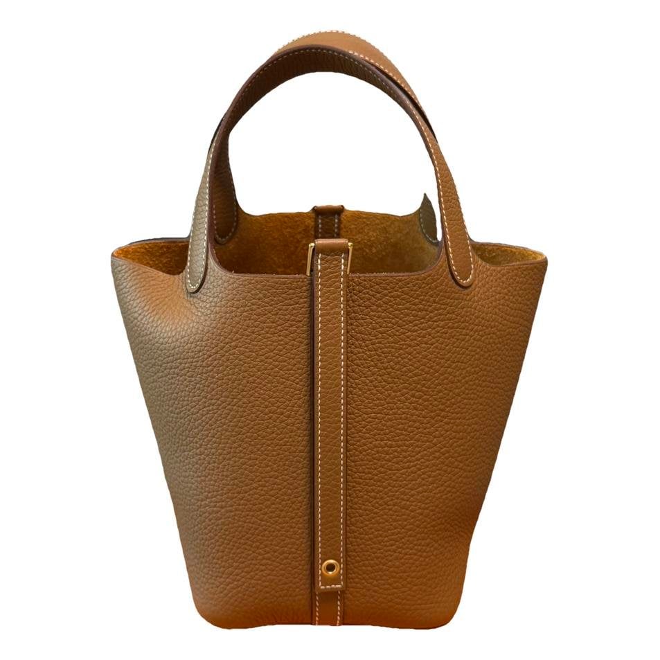 Picotin leather handbag