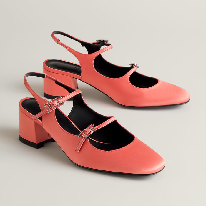 Rose Pêche Jackie 50 Pump