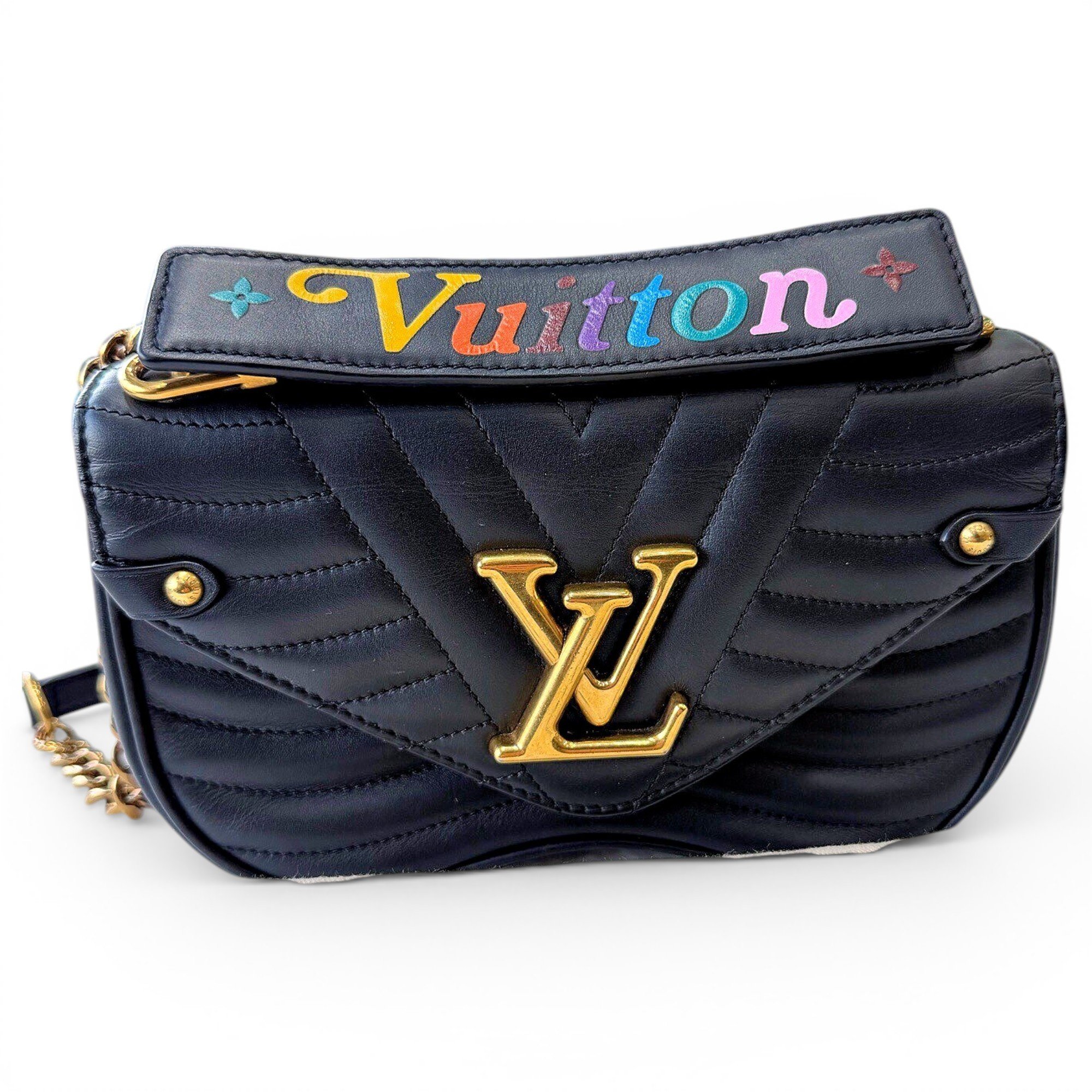 New Wave leather handbag