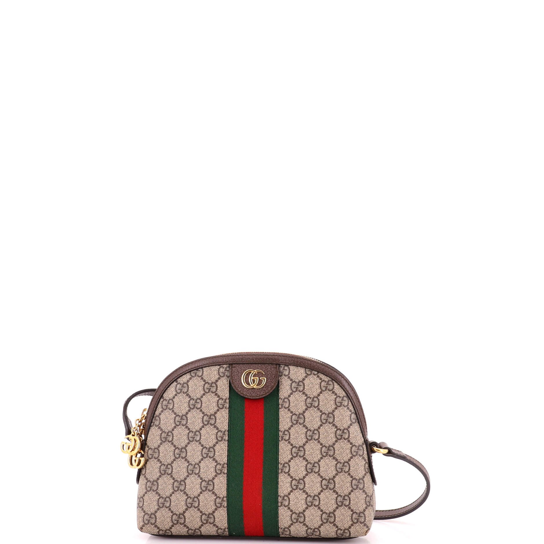 Ophidia Dome Shoulder Bag GG Coated Canvas Small