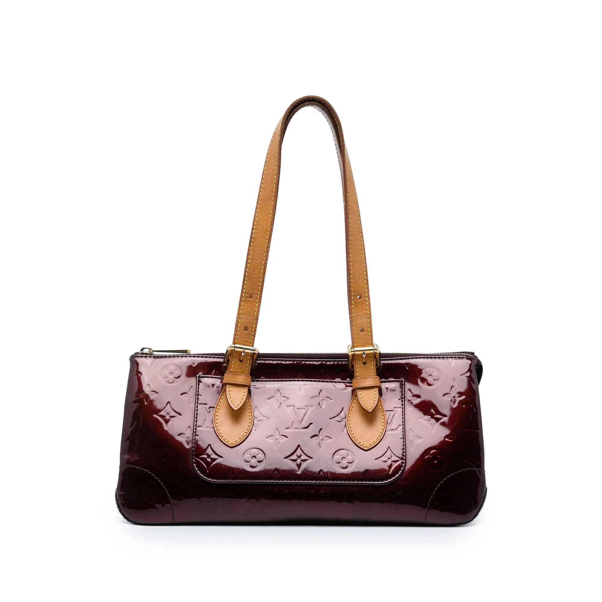 Rosewood leather handbag