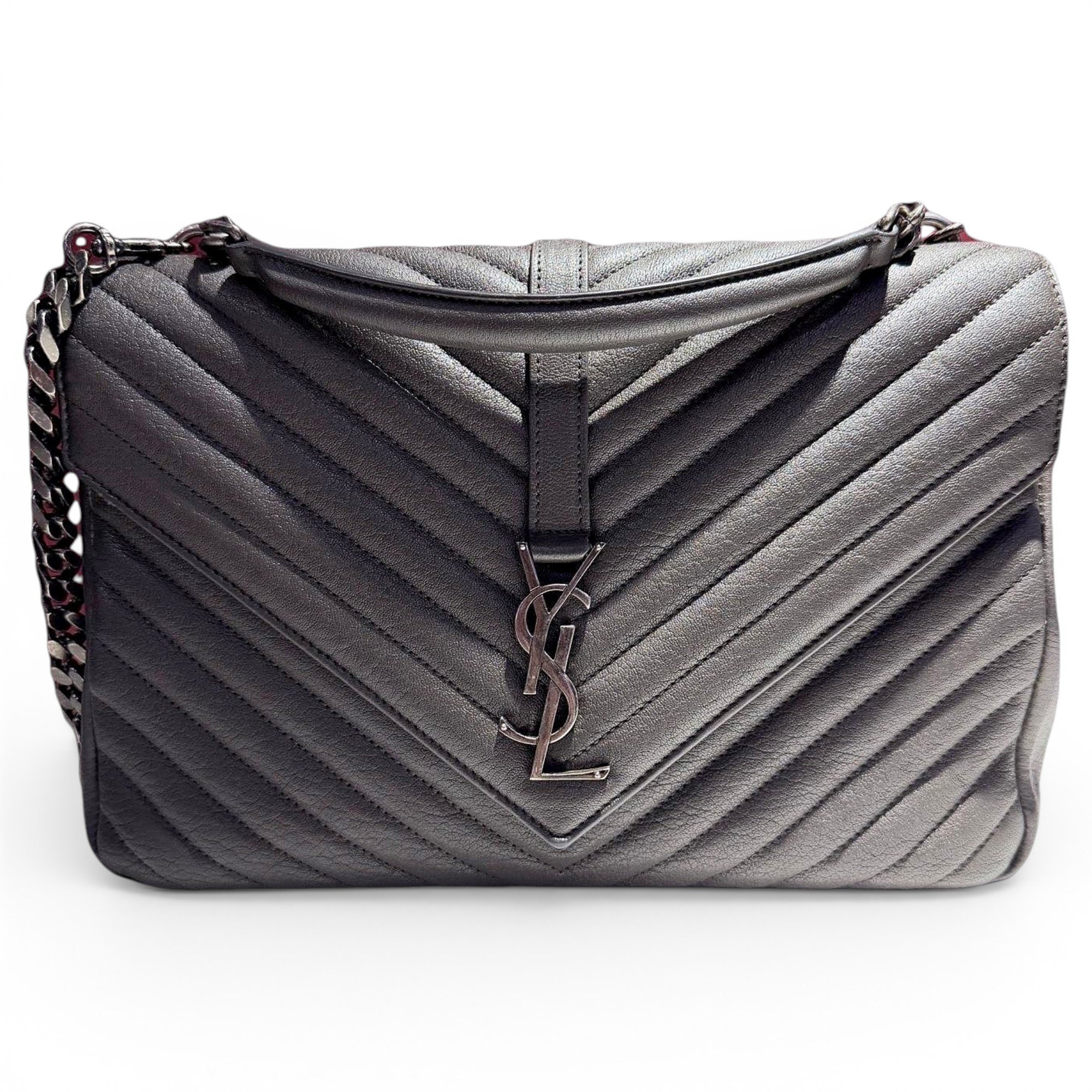 Collége monogramme leather handbag