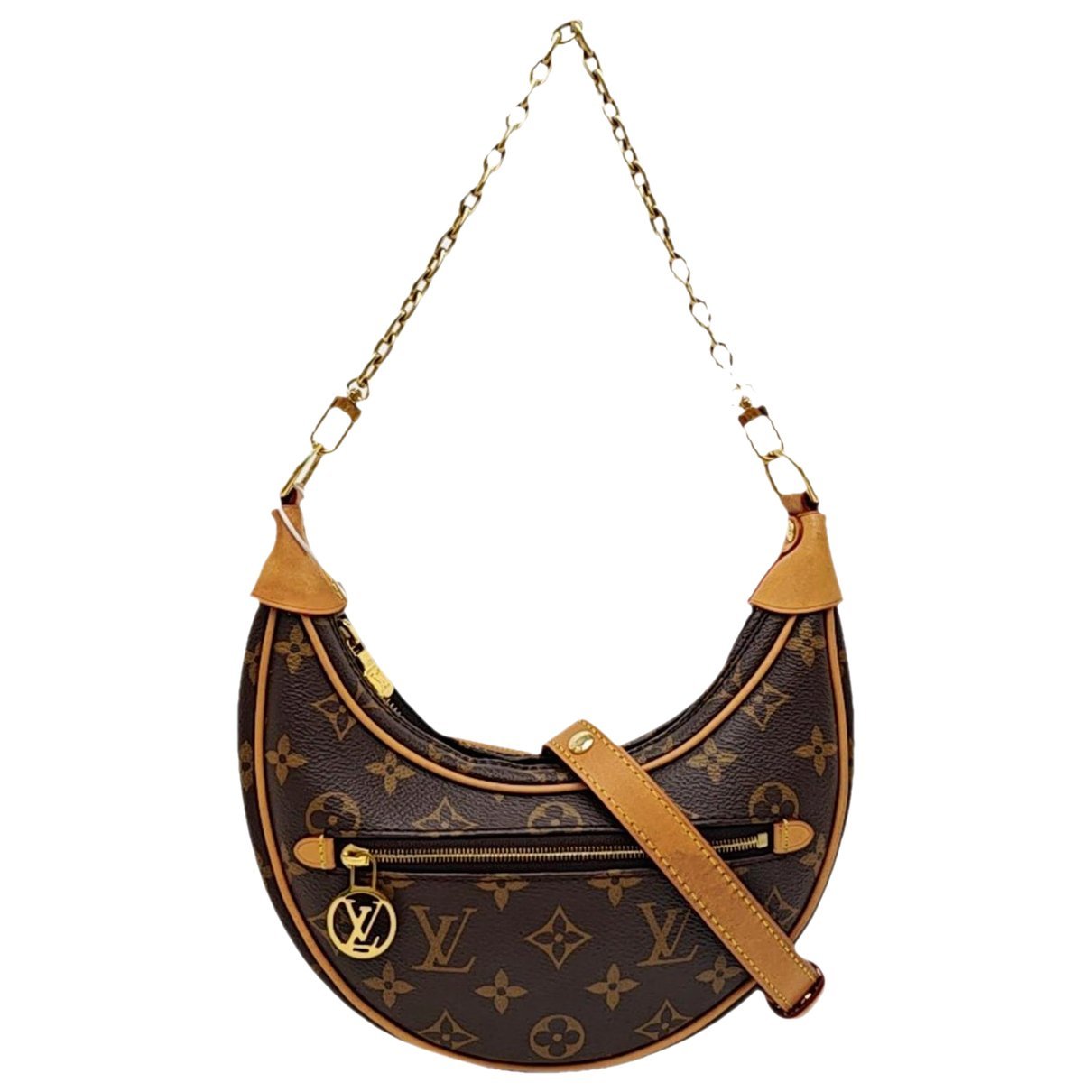 Loop leather crossbody bag