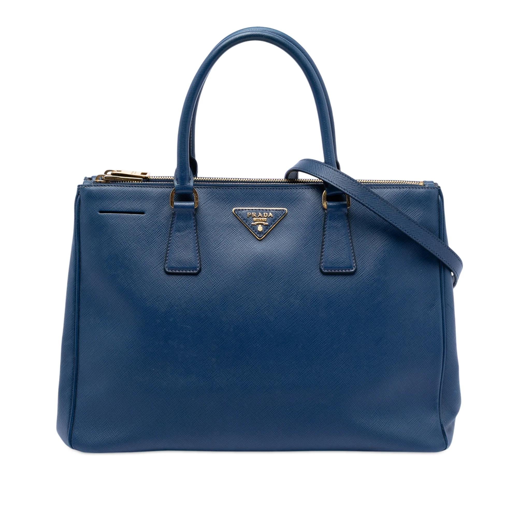 Double leather satchel