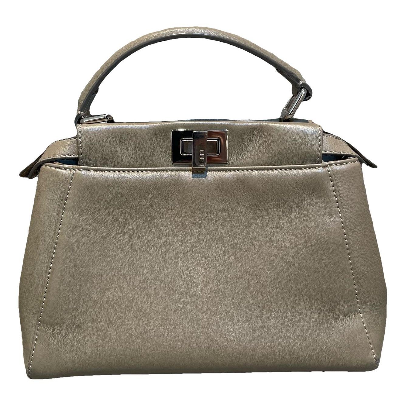 Peekaboo leather handbag