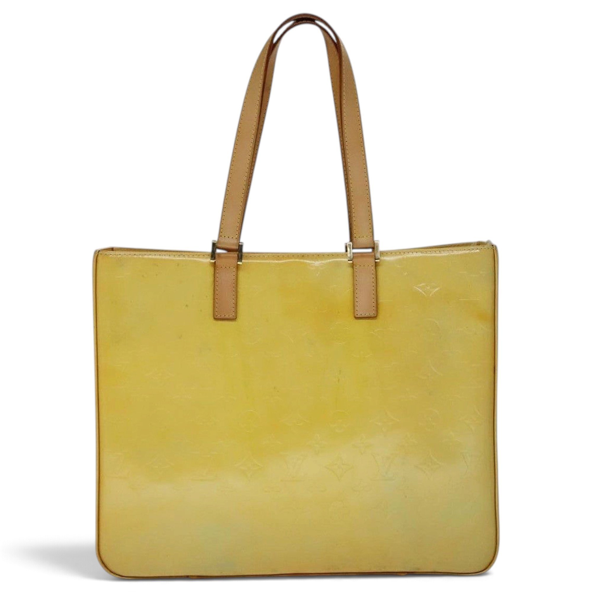 Columbus patent leather tote
