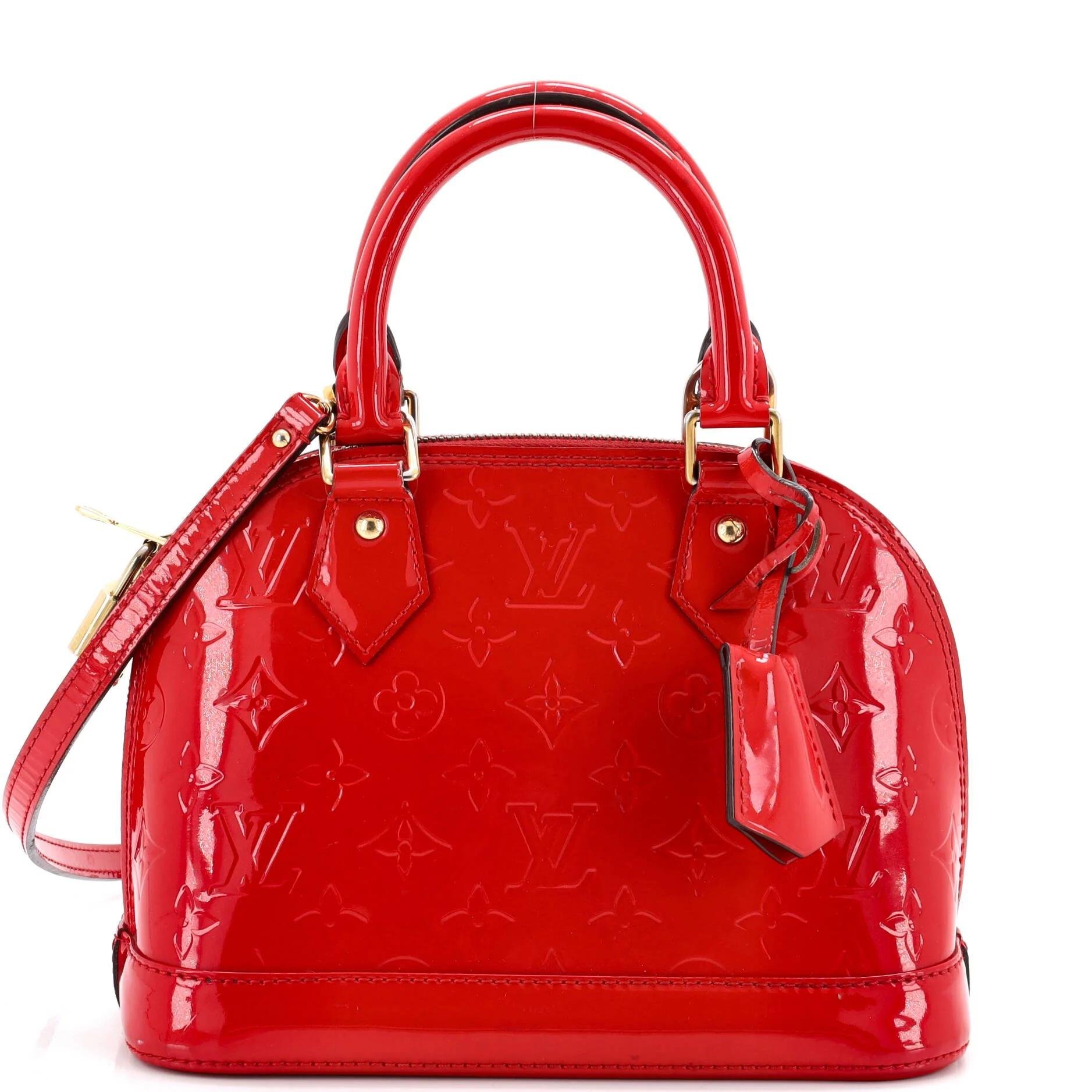 Patent leather handbag