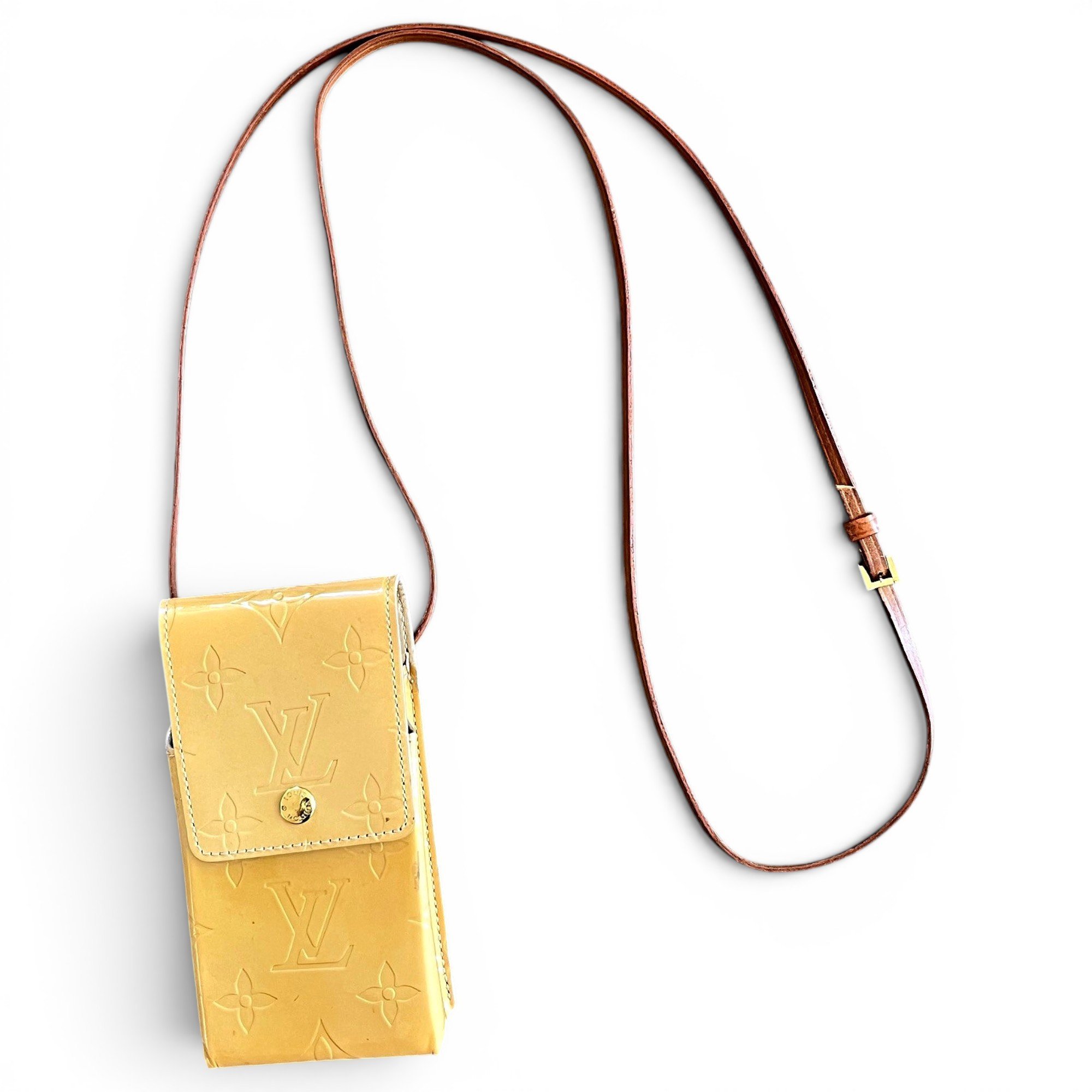 Leather clutch bag