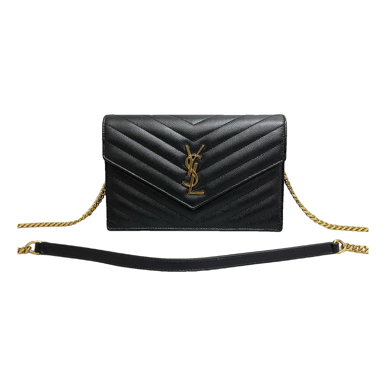 Portefeuille enveloppe leather handbag