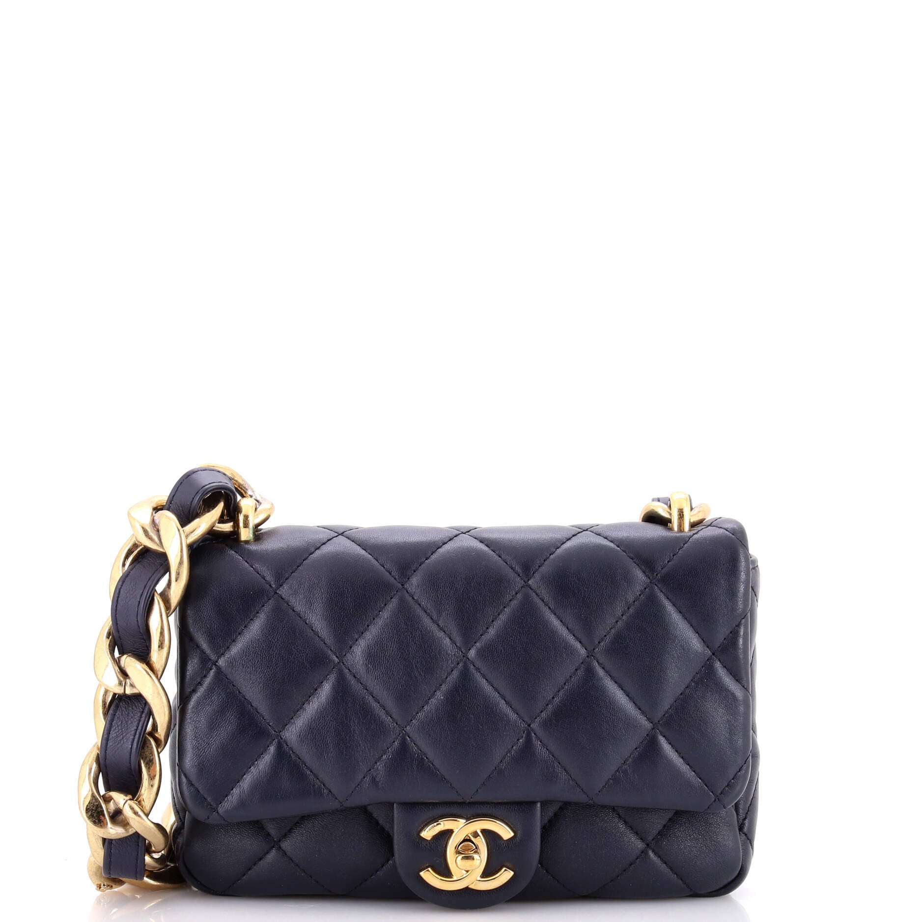 Funky Town Flap Bag Quilted Lambskin Small
