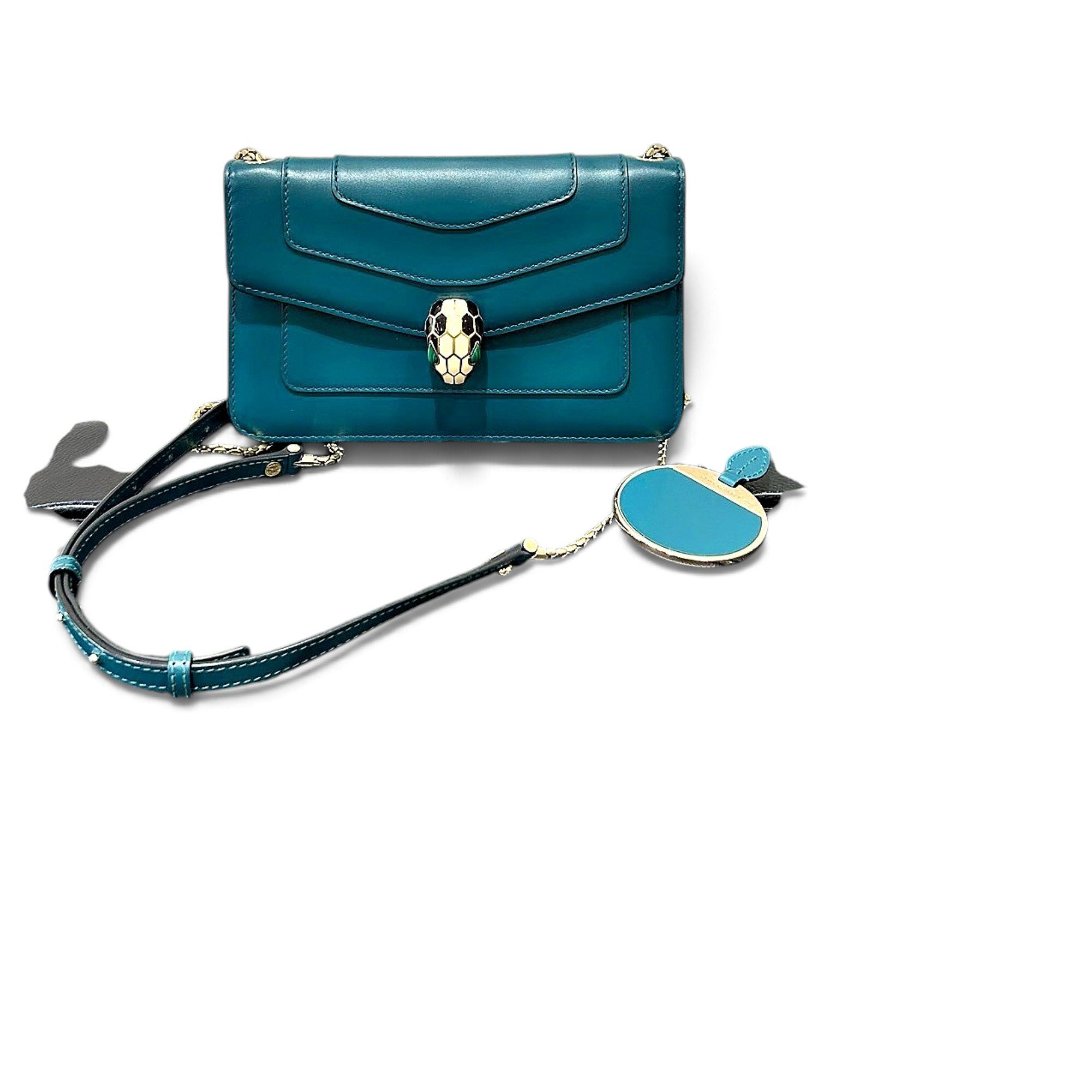 Serpenti leather handbag