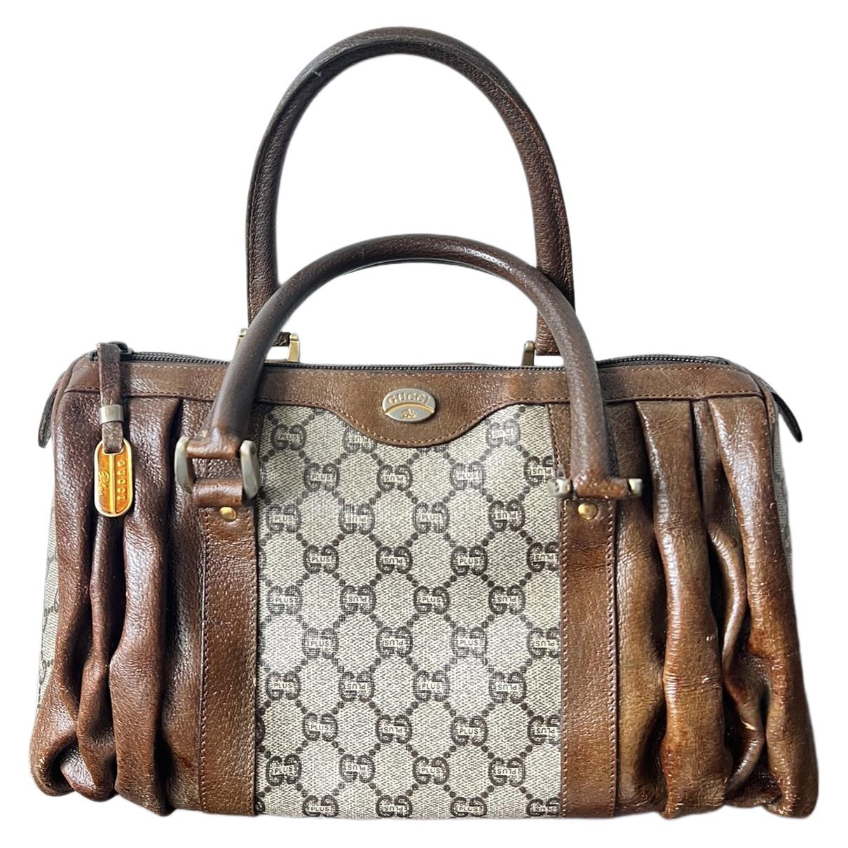 Ophidia Boston leather bowling bag