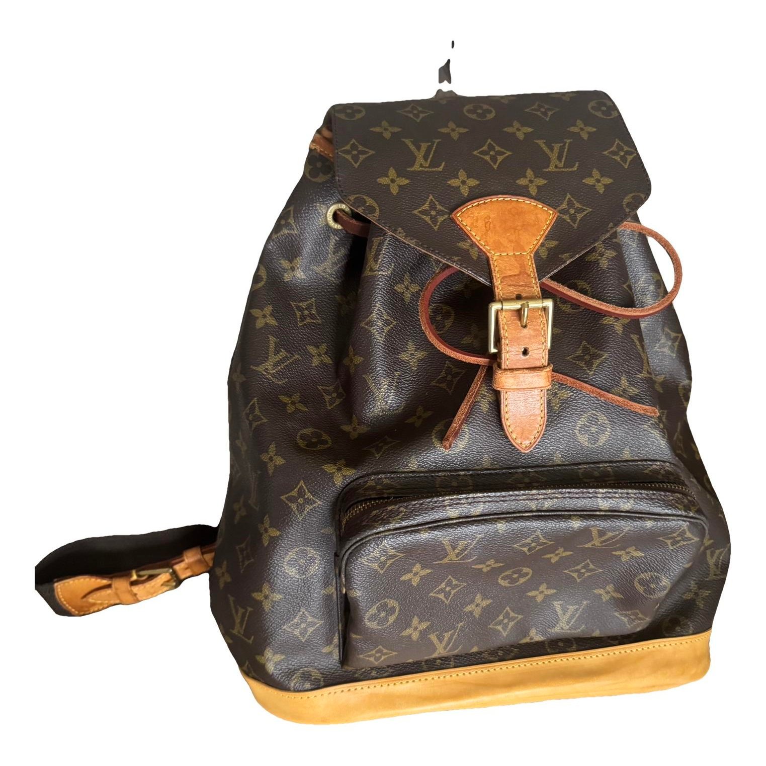 Montsouris Vintage leather backpack
