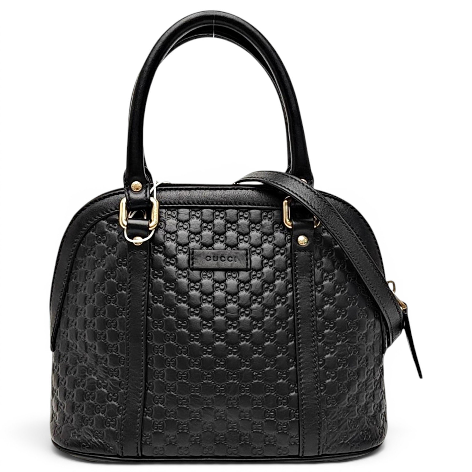 Dôme leather handbag