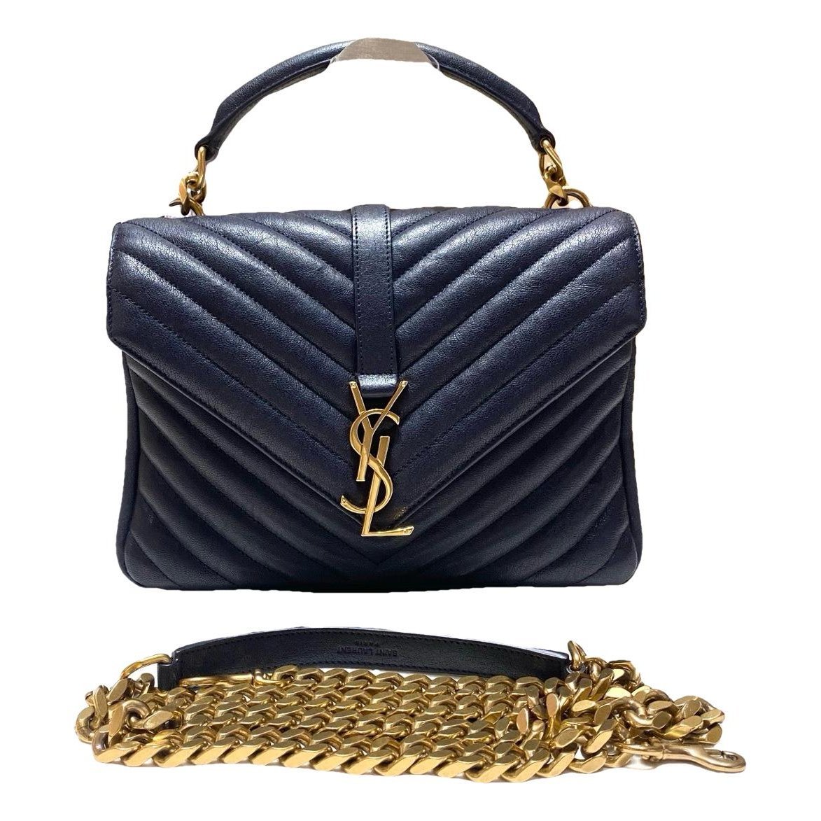 Collége monogramme leather handbag