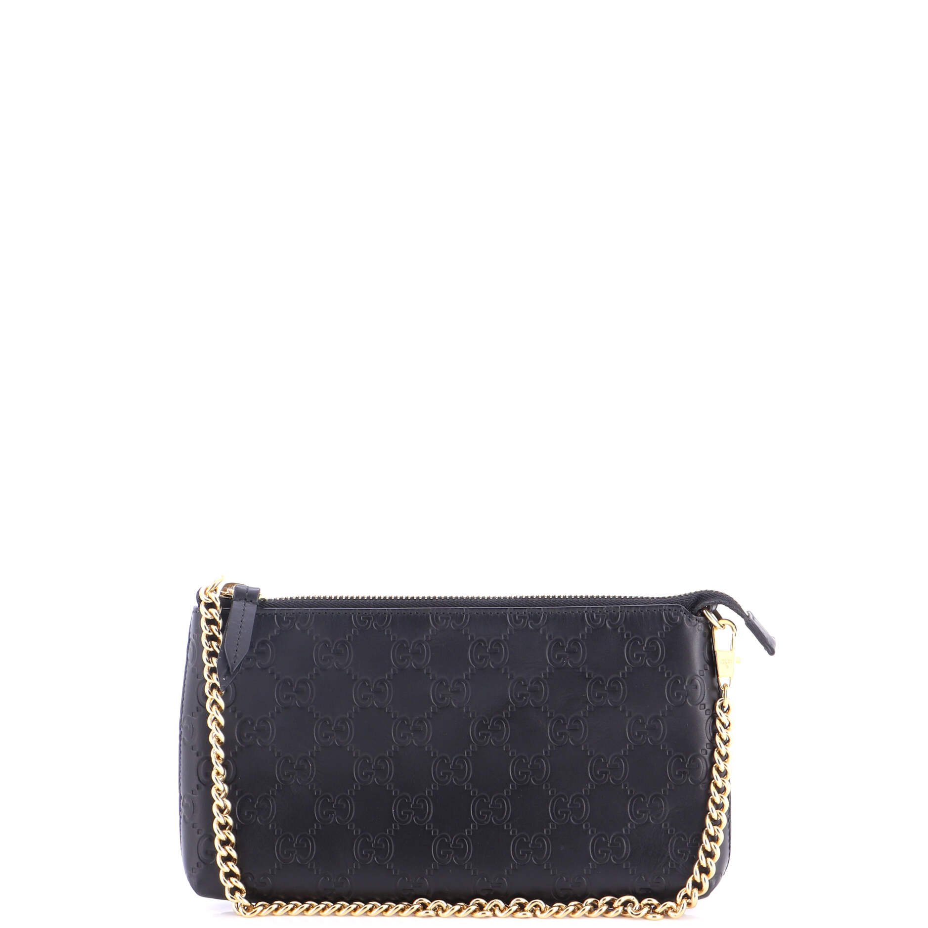 Chain Wristlet Wallet Guccissima Leather
