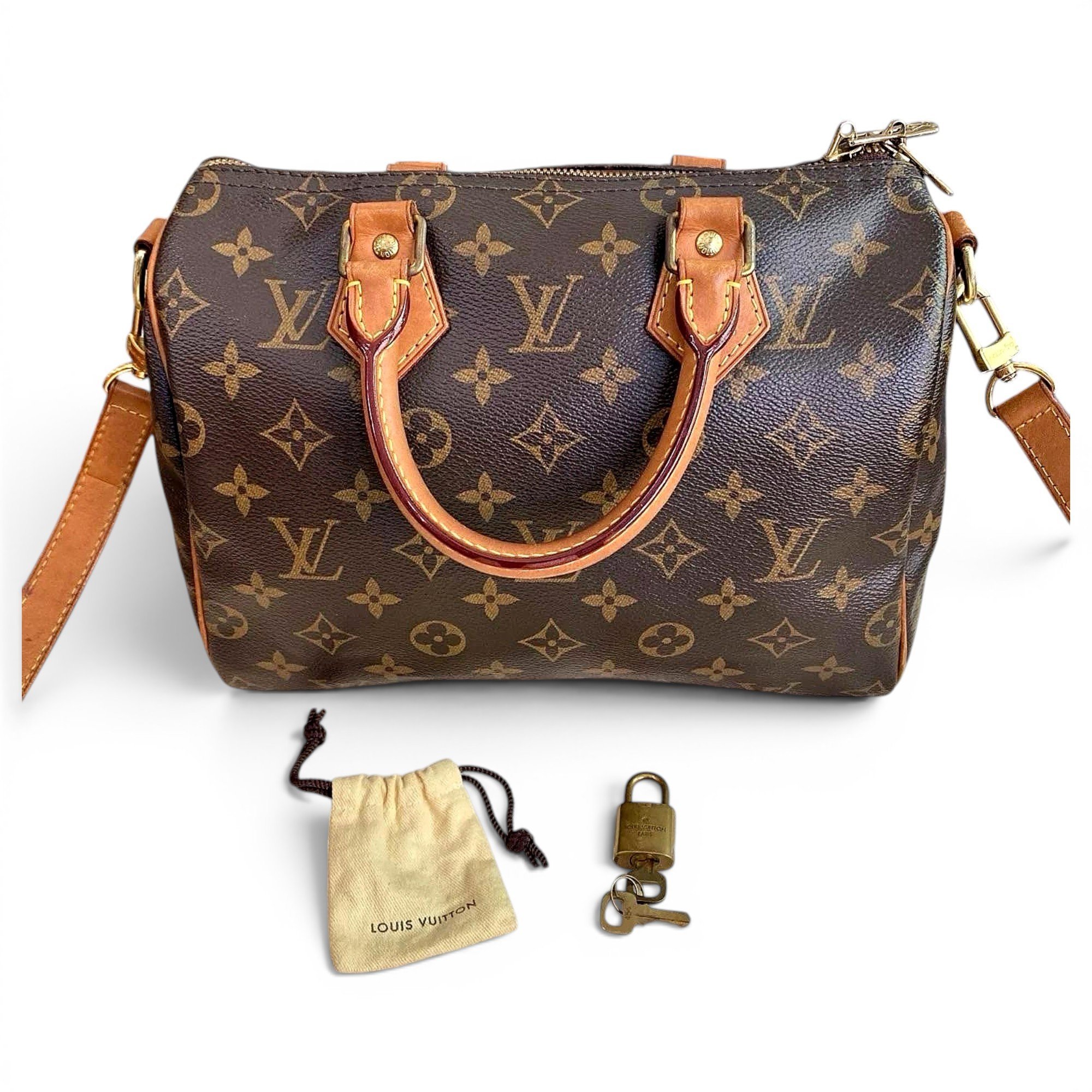 Speedy leather bowling bag