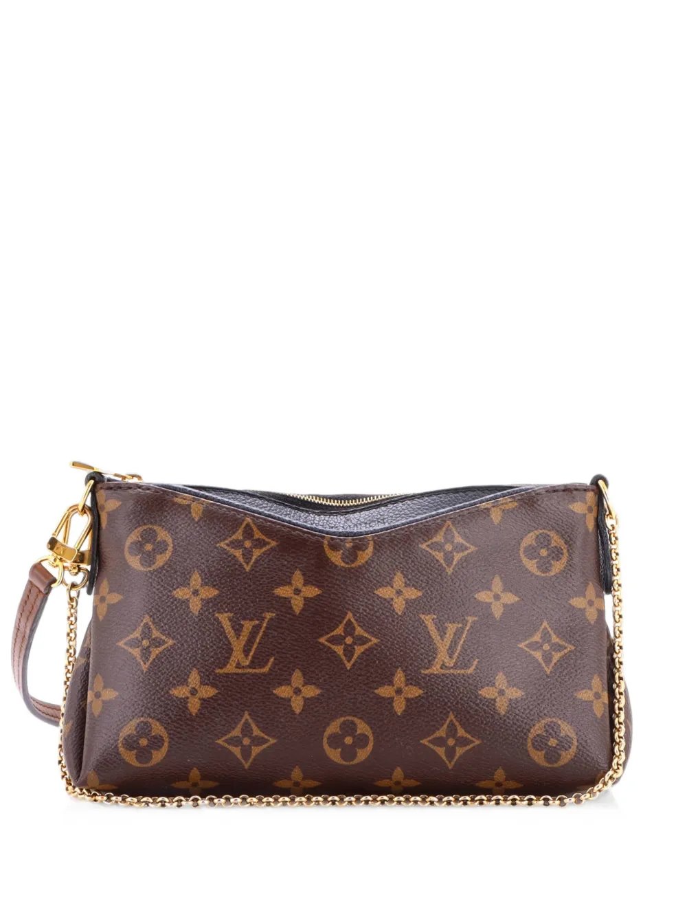 Pallas Monogram Canvas with Leather clutch bag