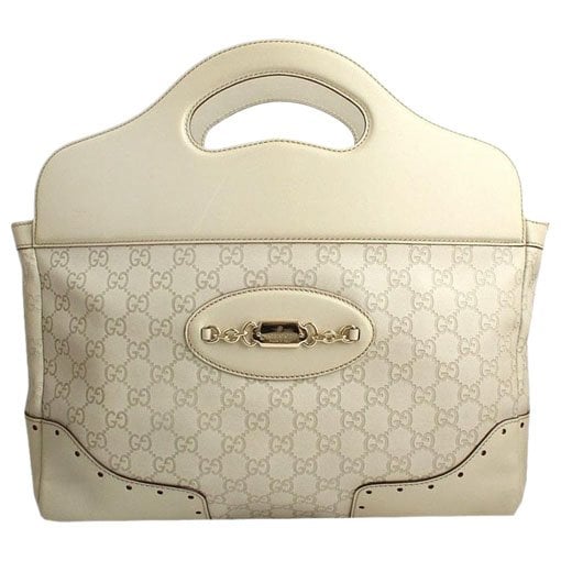 Leather clutch bag