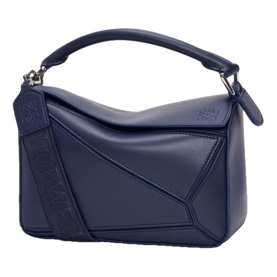 Puzzle leather handbag
