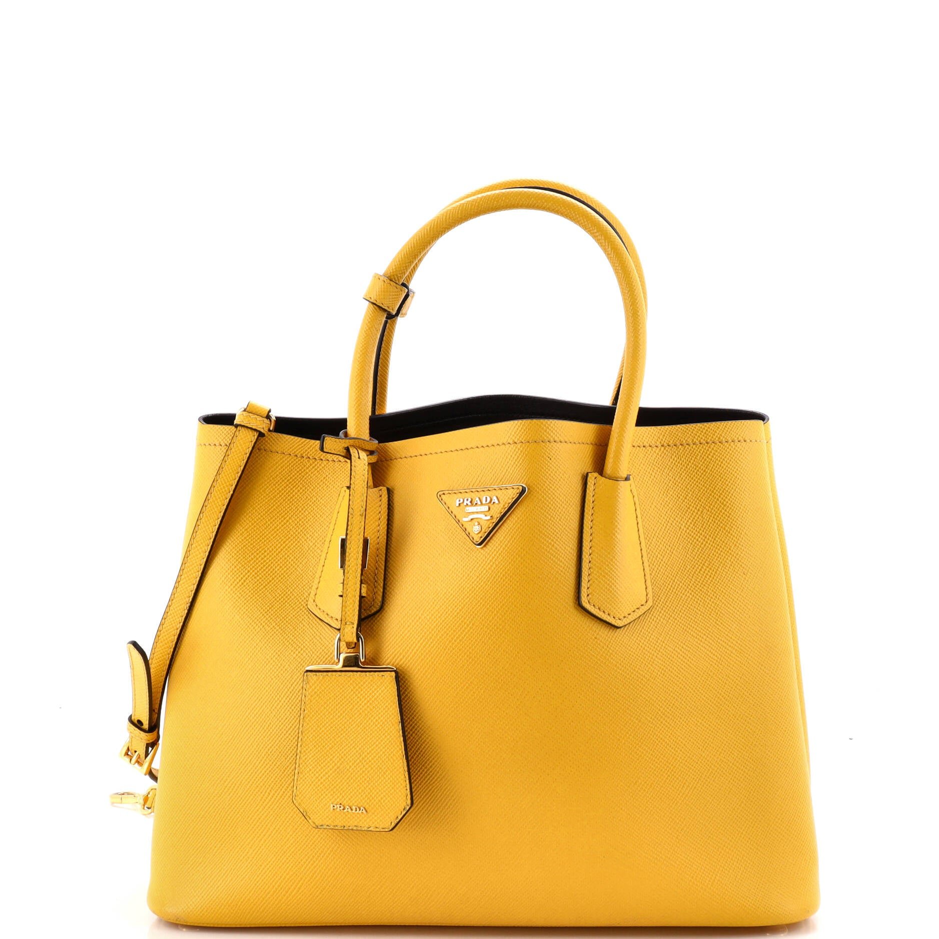 Prada Cuir Double Tote Saffiano Leather Medium