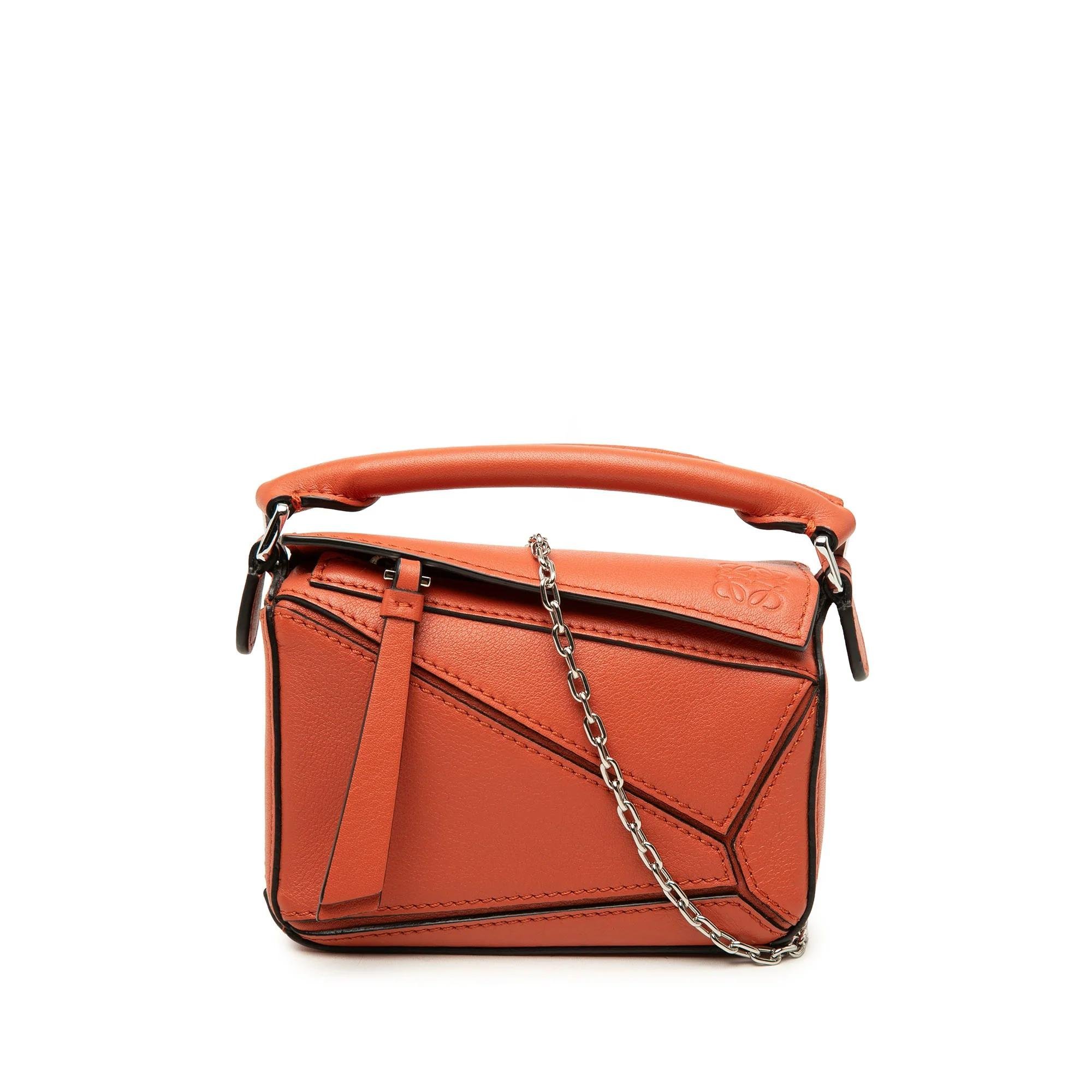 Puzzle leather satchel