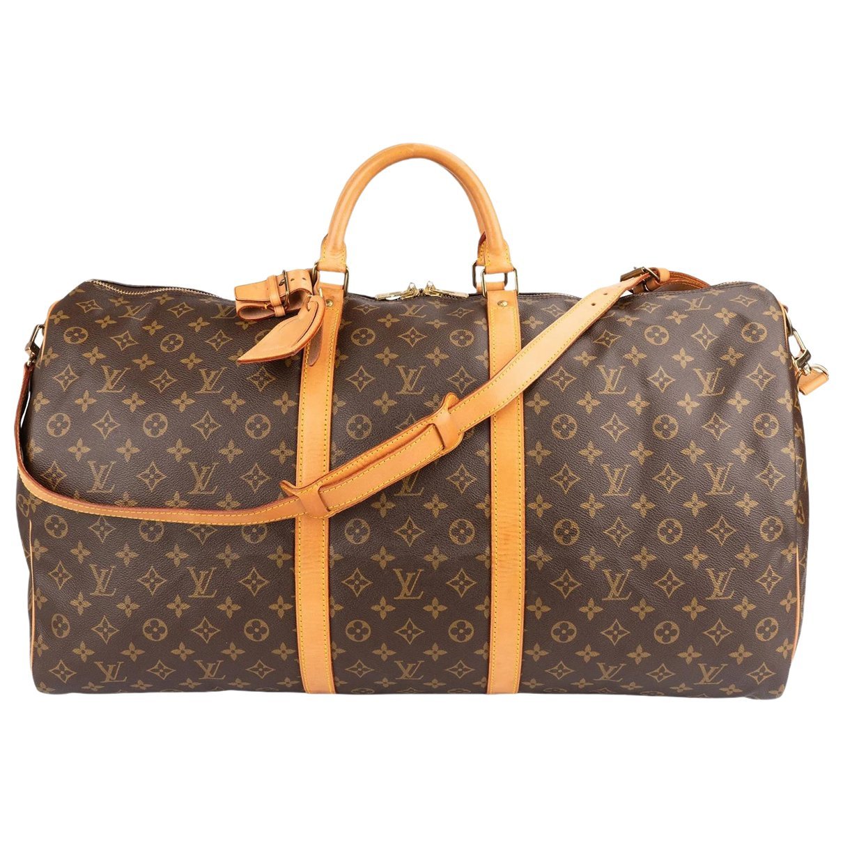 Keepall leather travel bag