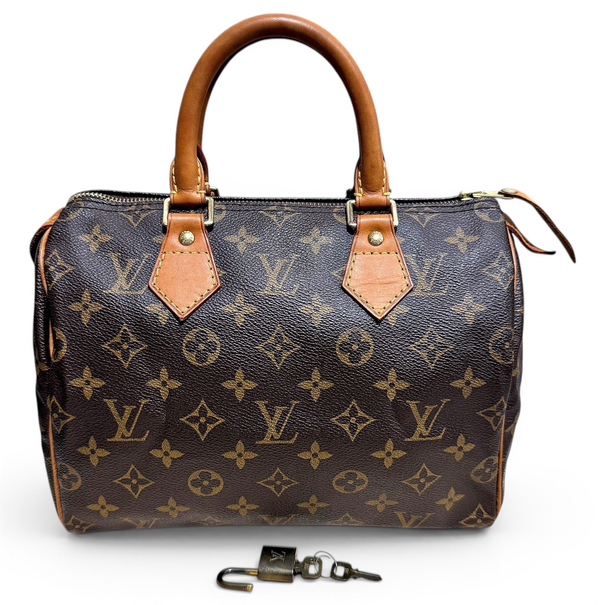 Speedy leather handbag