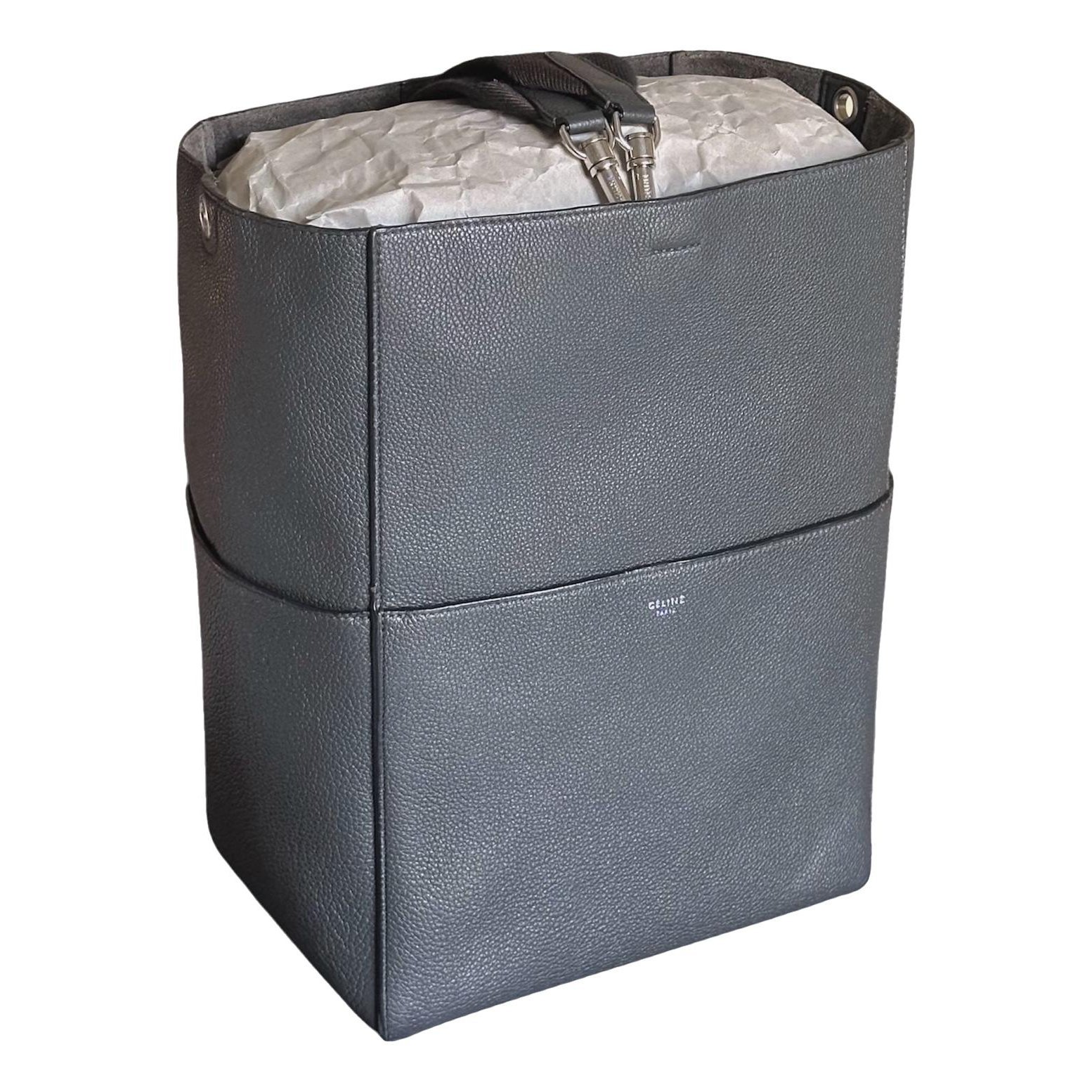 Seau Sangle leather handbag