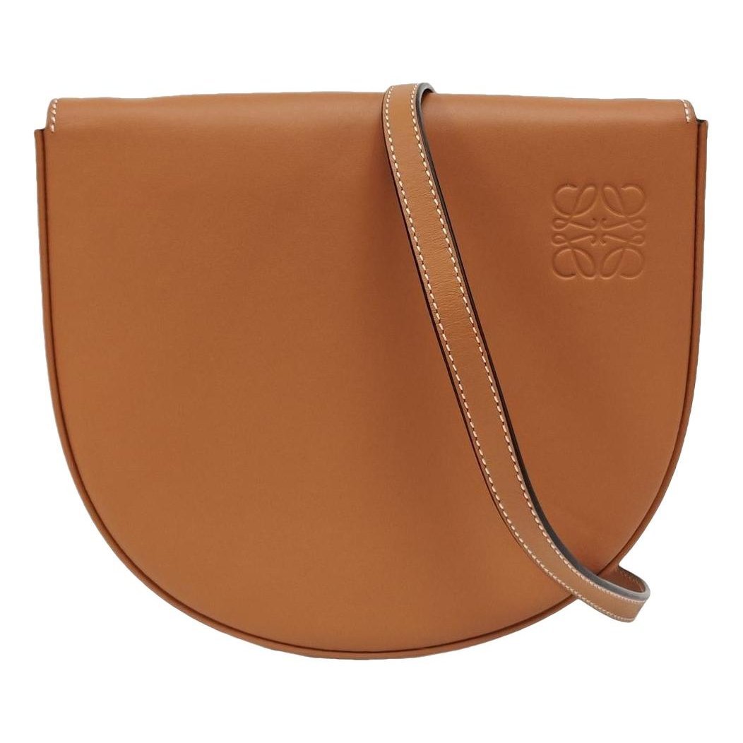 Heel leather handbag