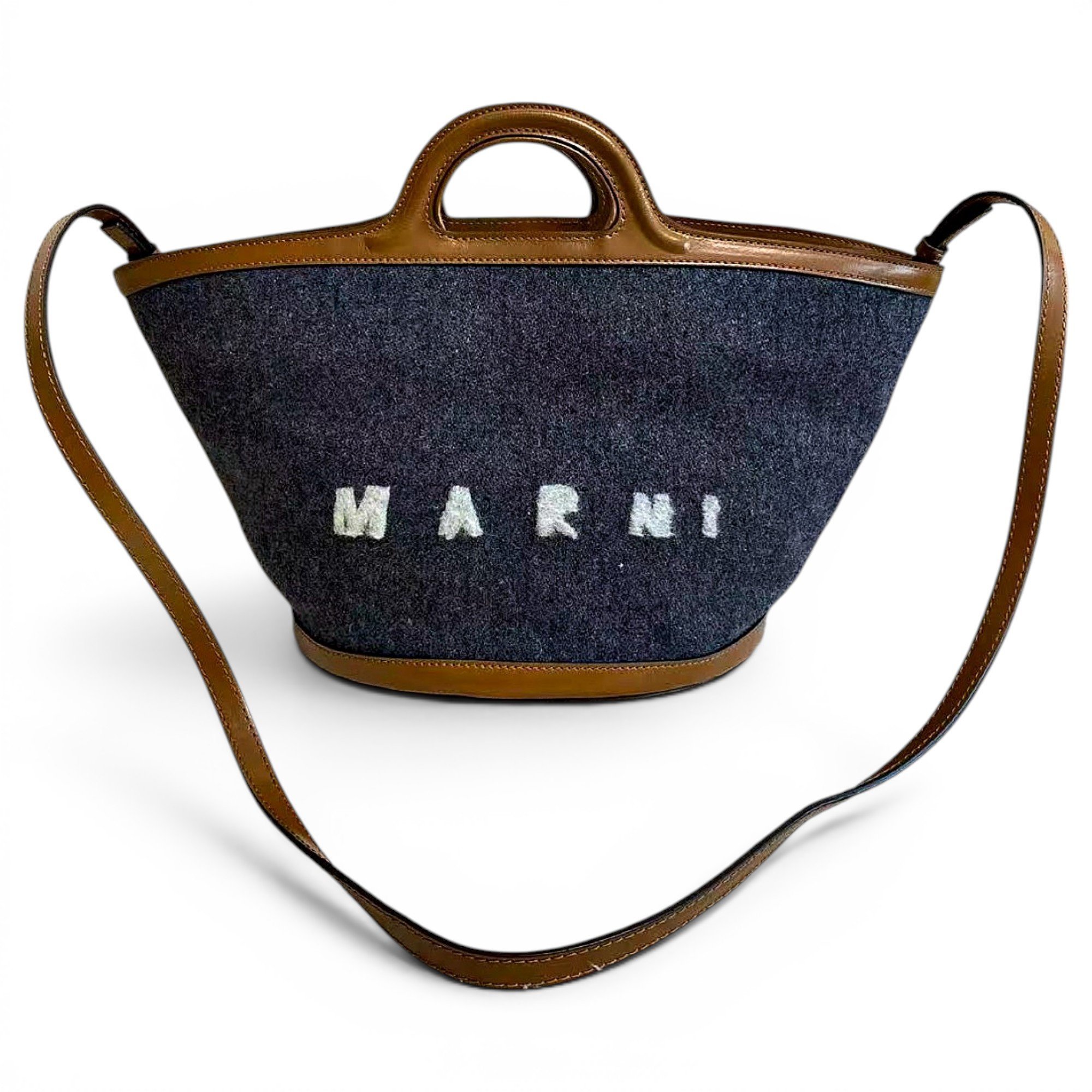 Tropicalia leather handbag
