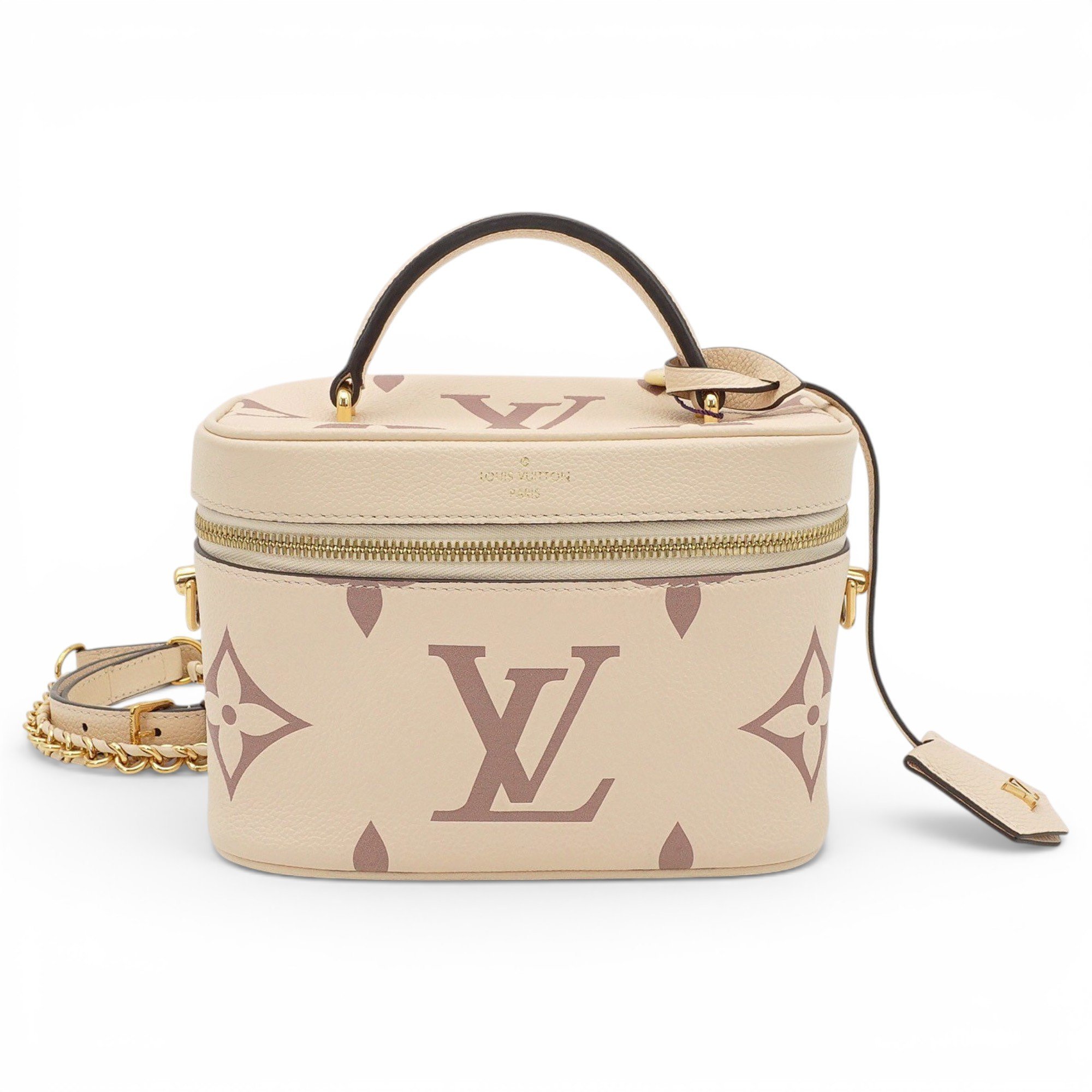 Vanity leather handbag